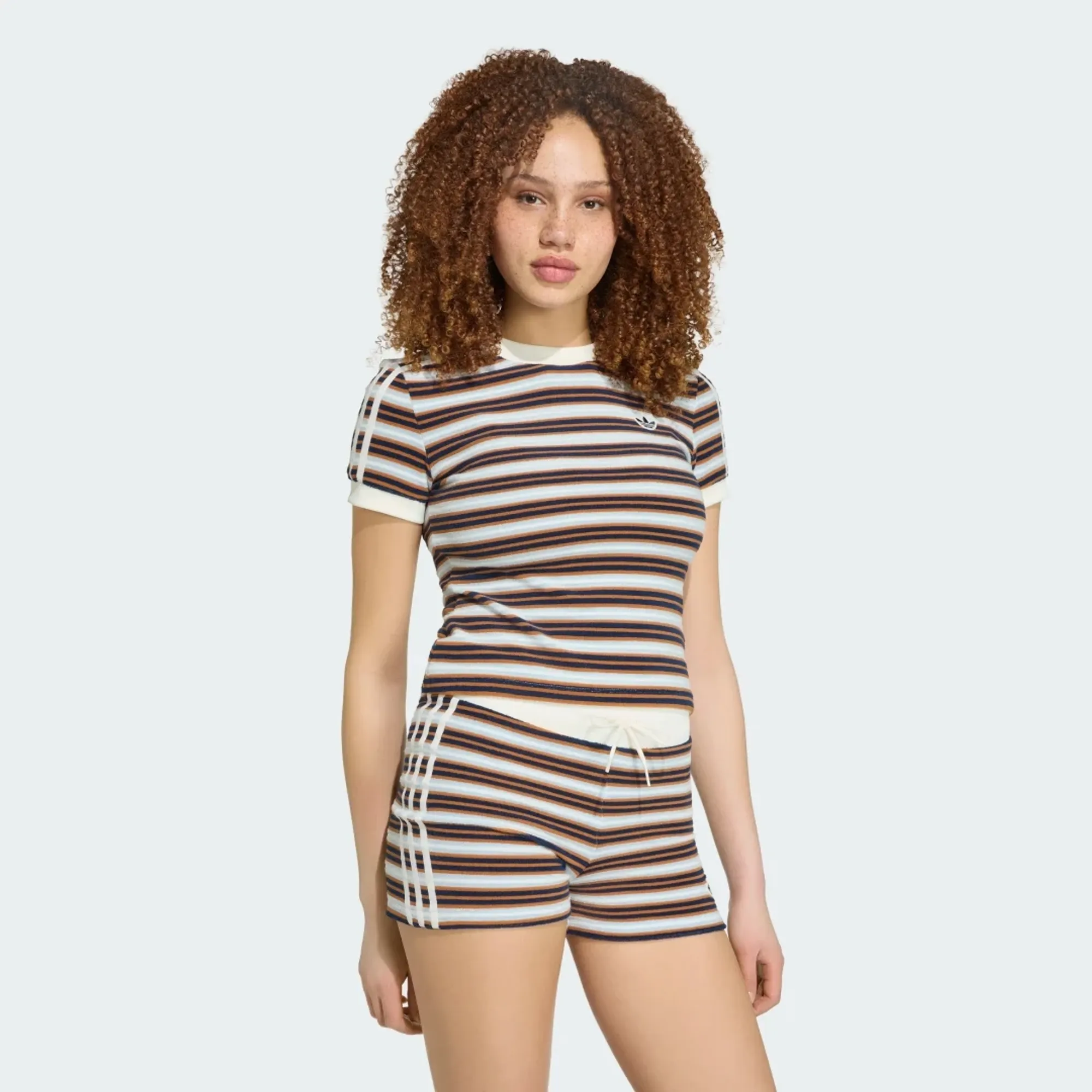 adidas ADIDAS ORIGINALS SUMMER GLOW SLIM STRIPED T-Shirt