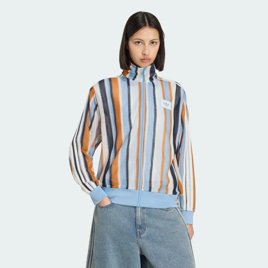 adidas ADIDAS ORIGINALS SUMMER GLOW KNITTED FIREBIRD TRACK TOP