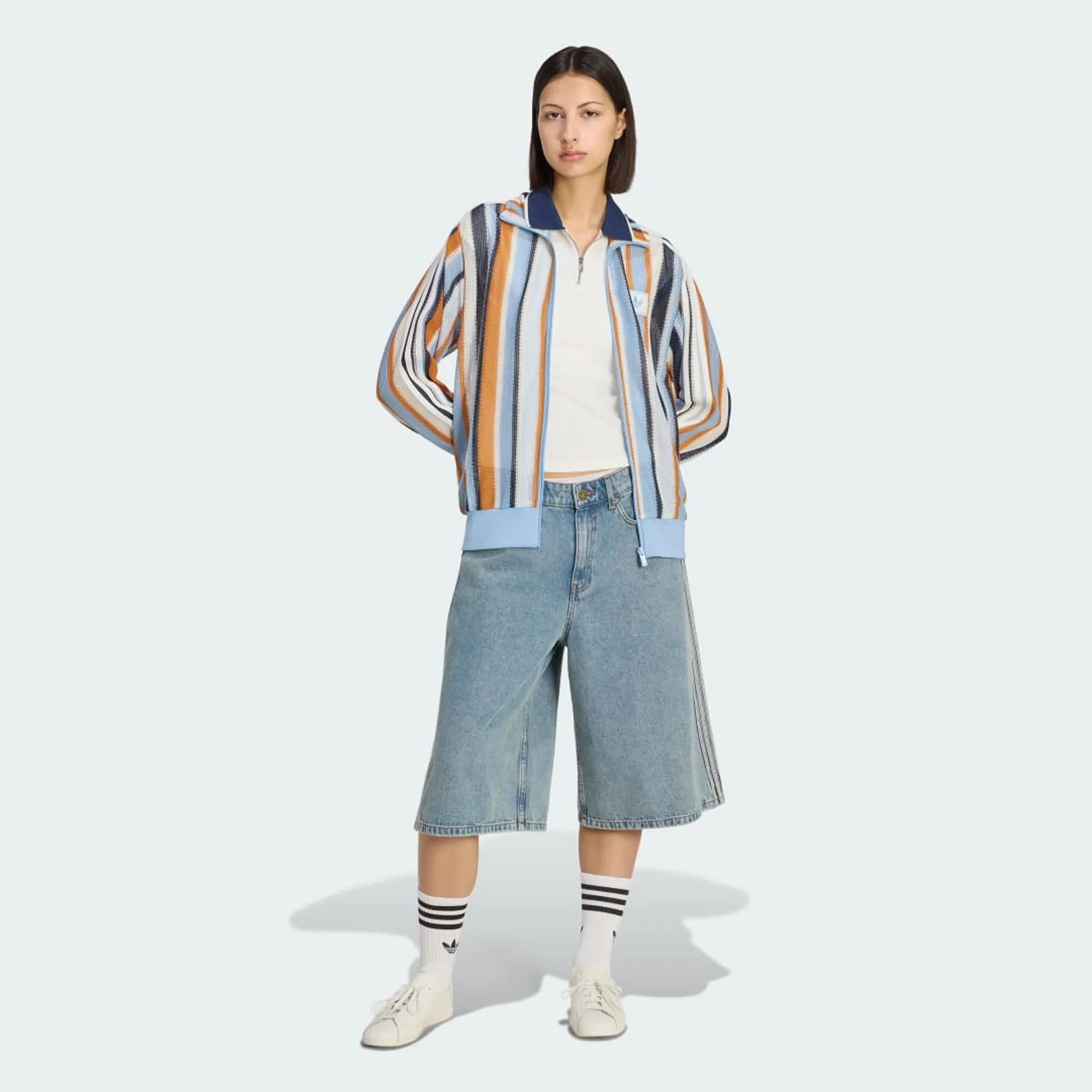 adidas ADIDAS ORIGINALS SUMMER GLOW KNITTED FIREBIRD TRACK TOP