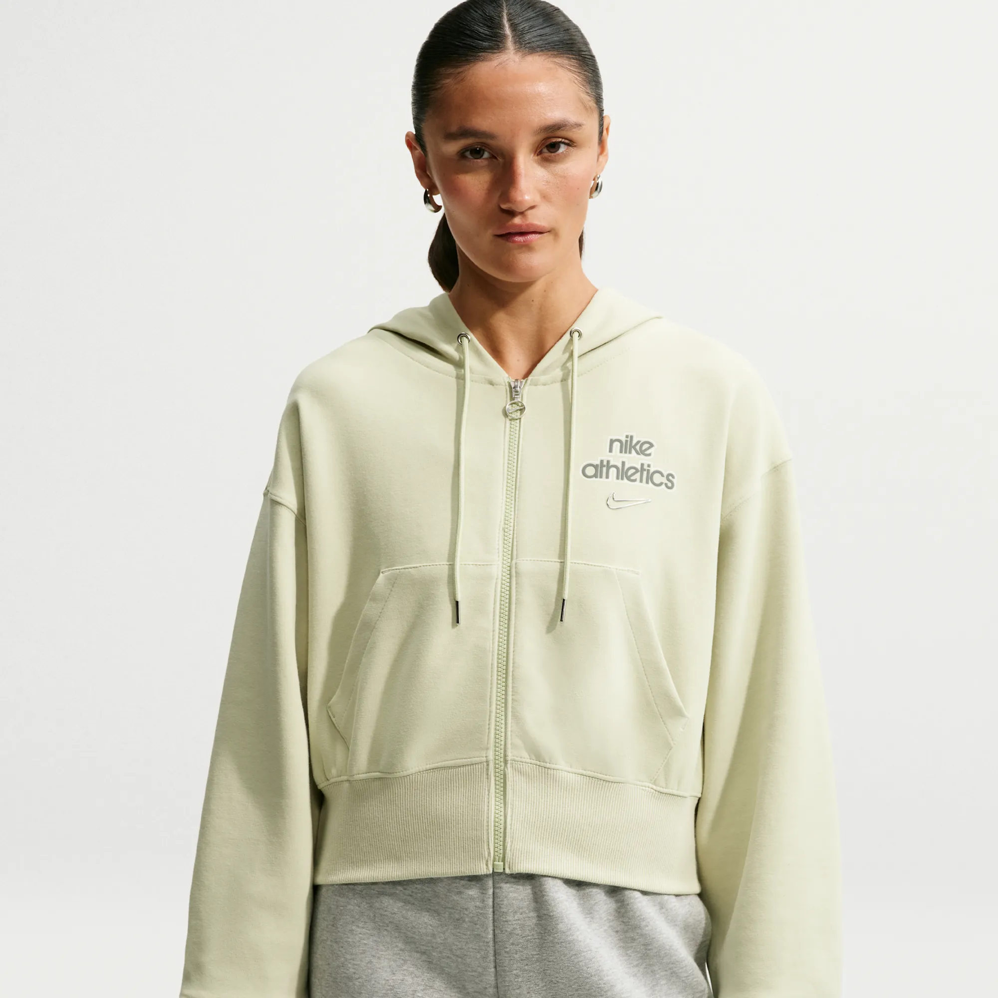 Nike Phoenix Fleece Women's Full-Zip Hoodie - Green - Fleece