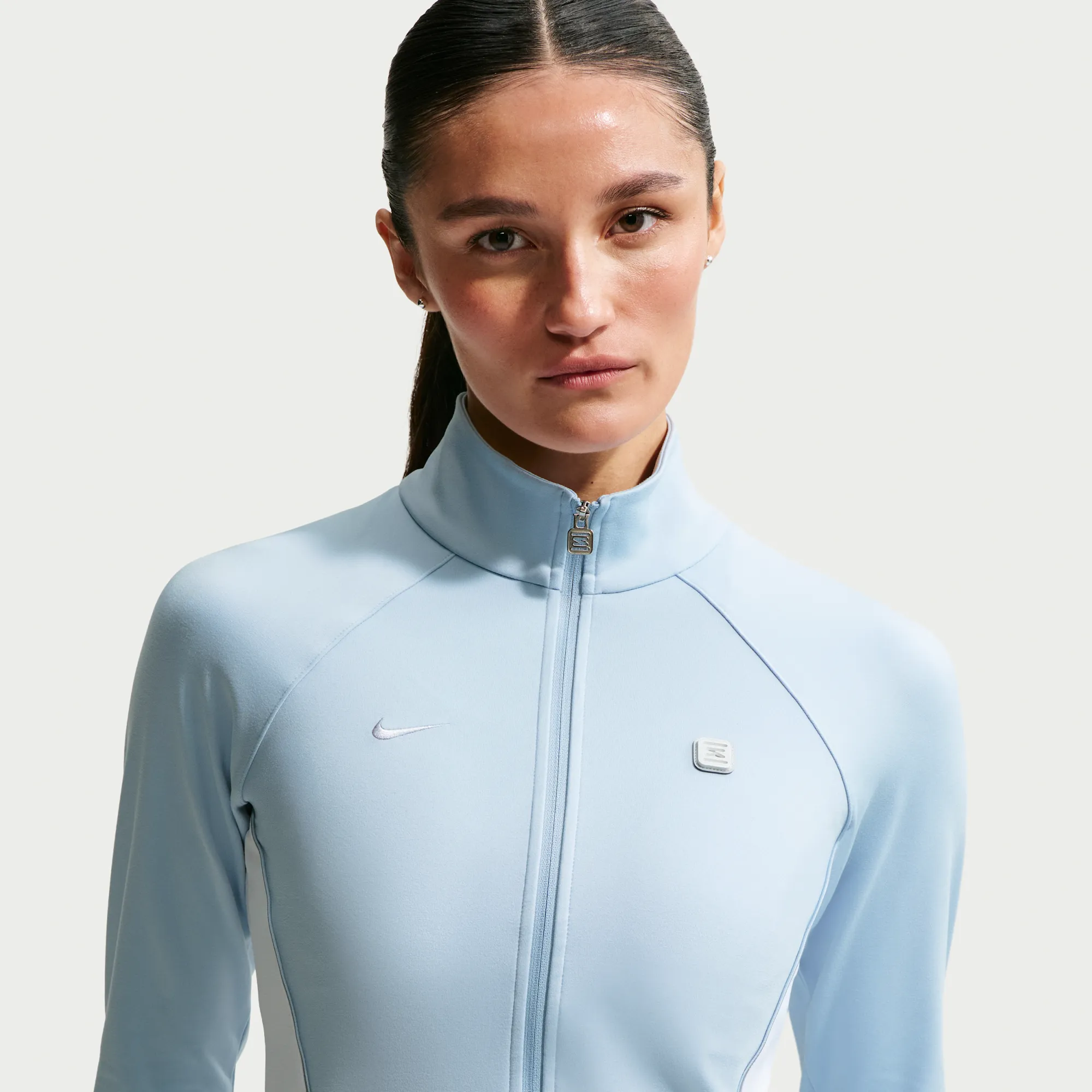 Nike Women's Full-Zip Long-Sleeve Top - Blue