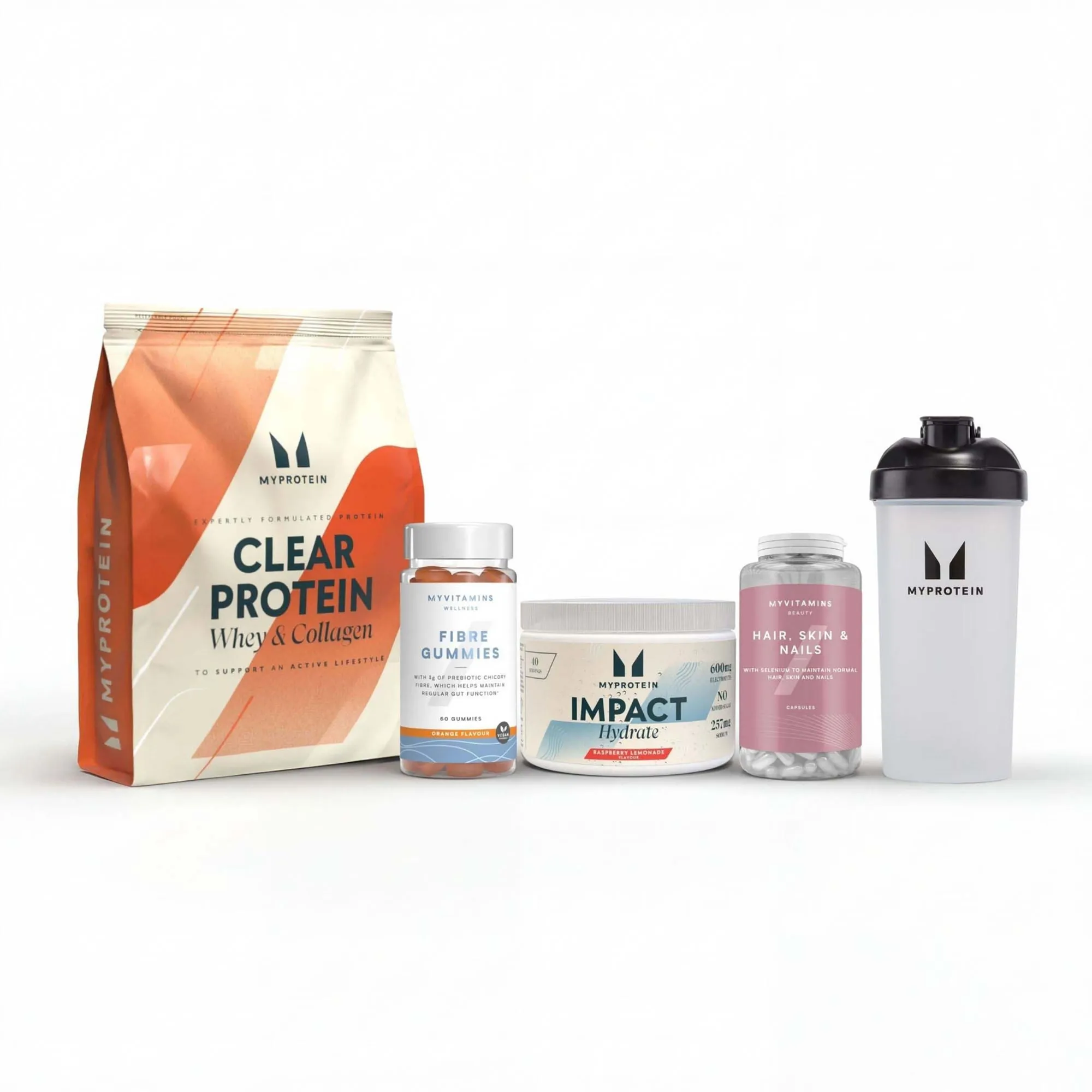 Myprotein GLP-1 Wellness Nutrition Essentials Bundle - Raspberry Lemonade - Peach Tea