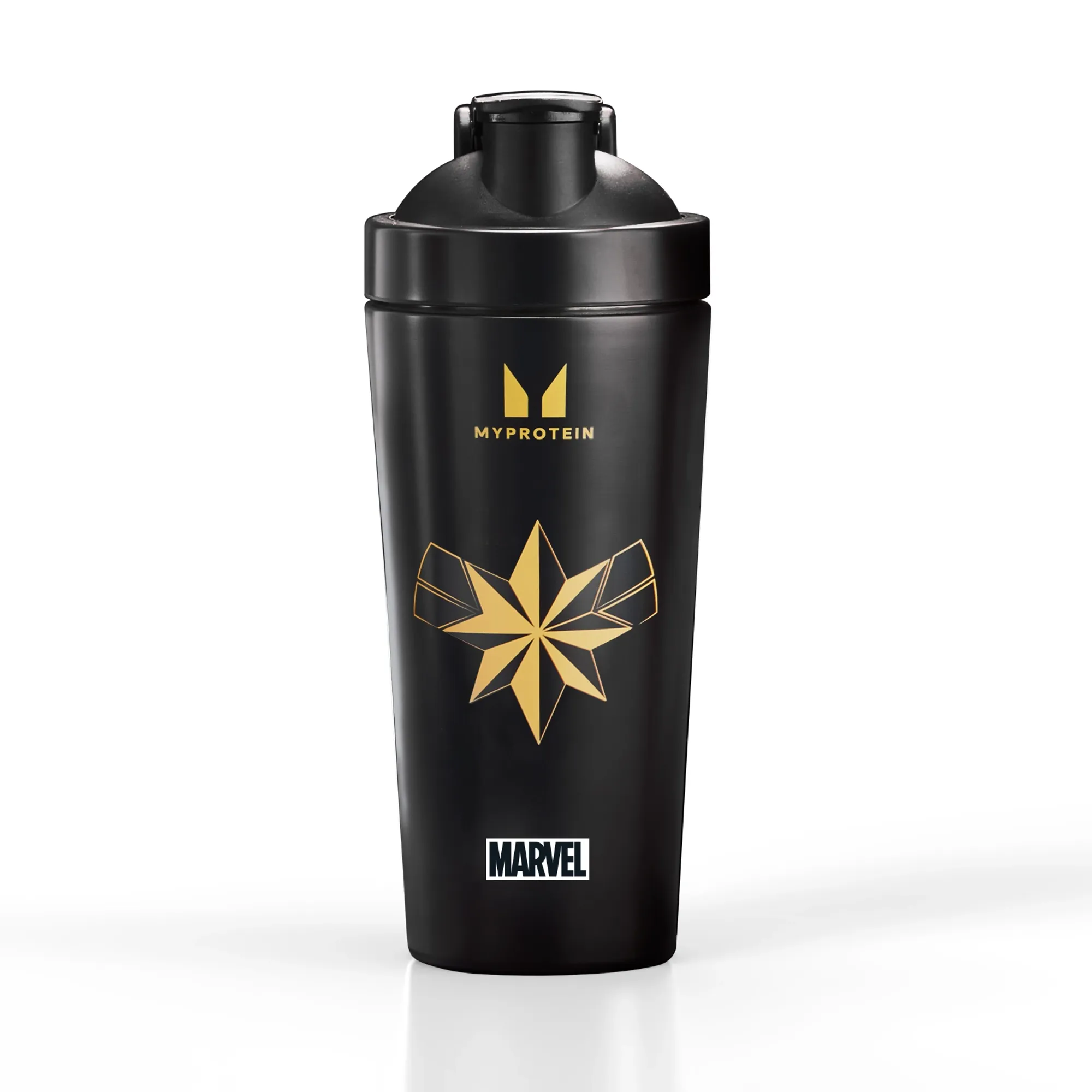 Myprotein Captain Marvel Recycled Metal shaker - Black