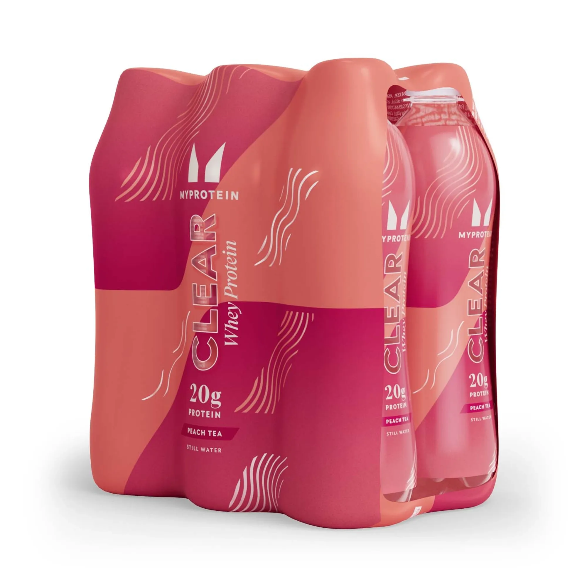 Clear Whey Protein Drink - 6 Pack - Peach Tea