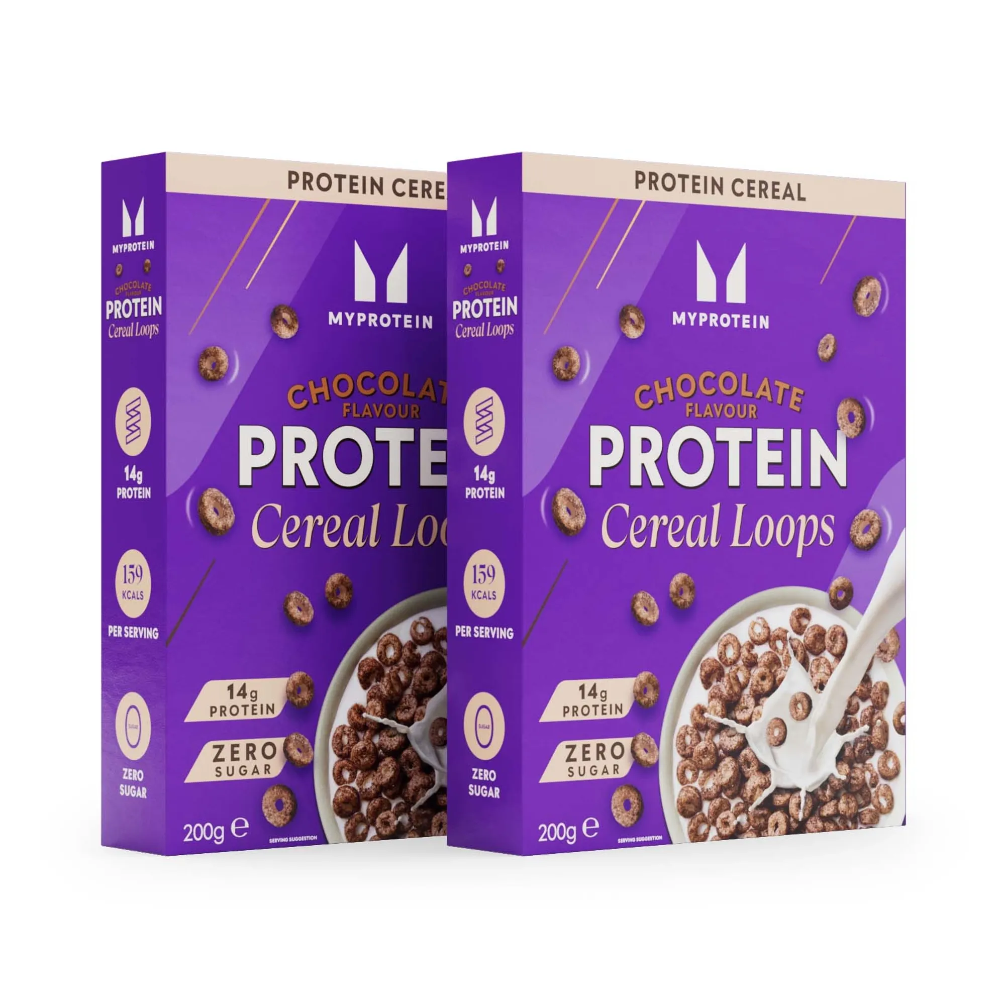 Protein Cereal Loops - 2 x 200g - Chocolate