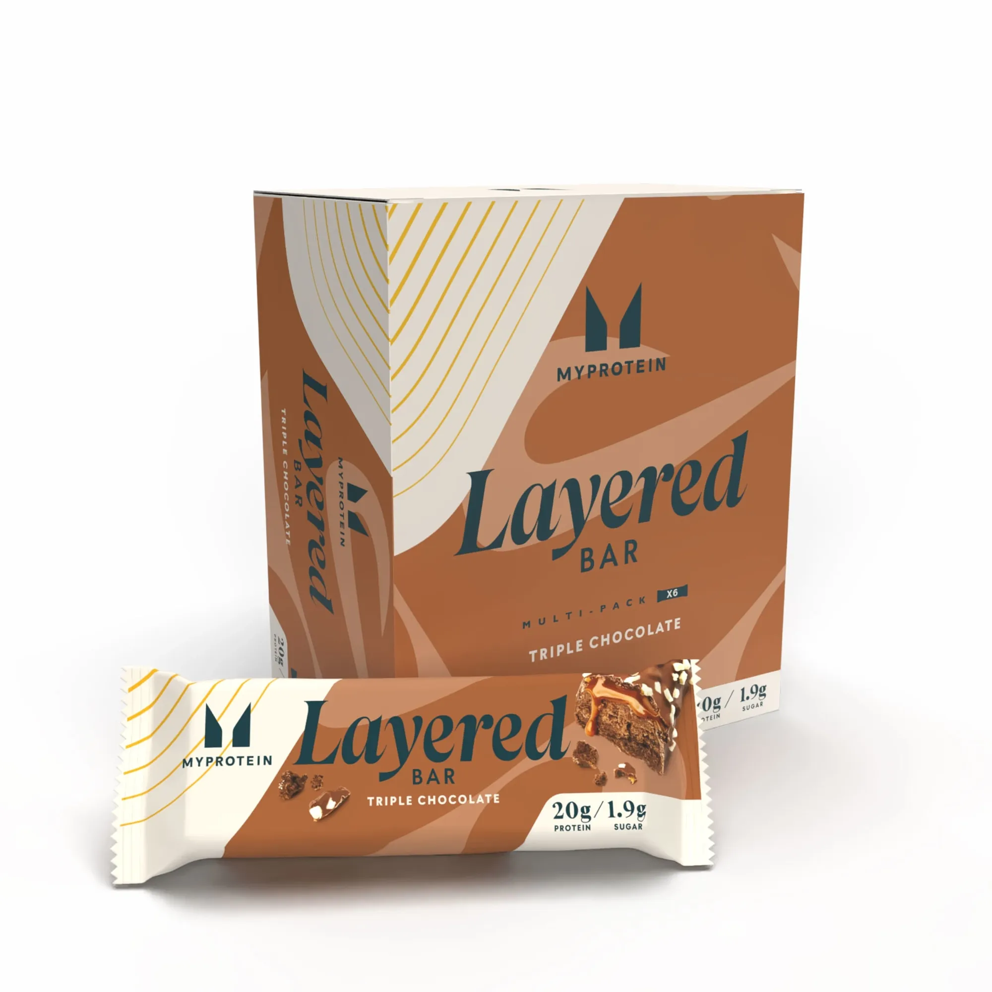 Myprotein Layered Bar - 6 x 60g - Triple Chocolate Fudge
