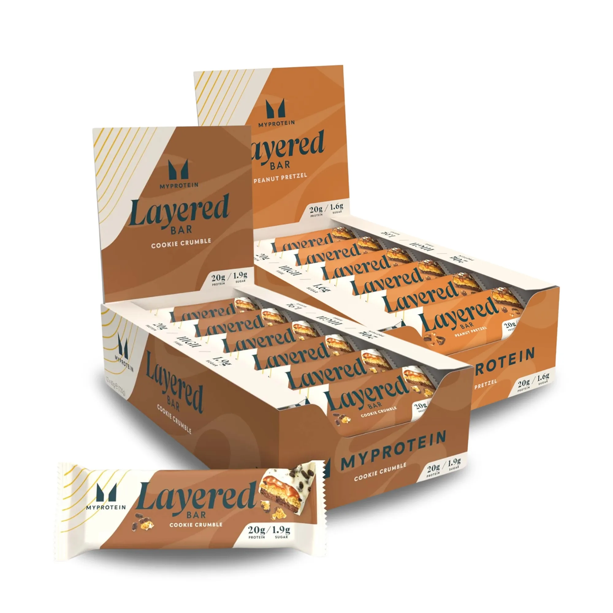 Layered Protein Bar - White Gold - Cookie Crumble