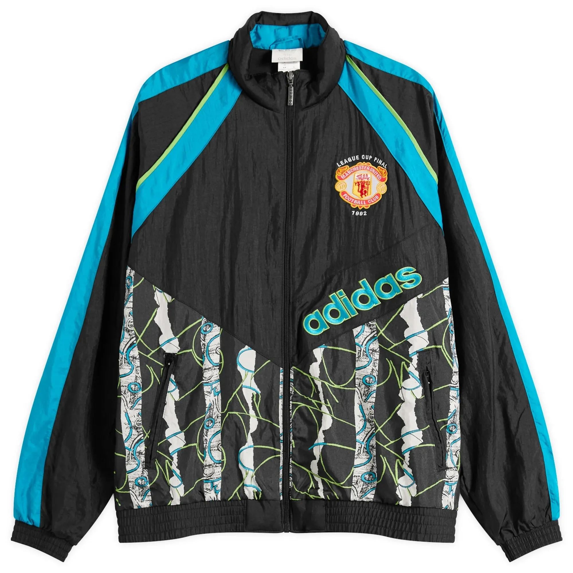 Manchester United adidas Originals 1990 Away Jacket - Black