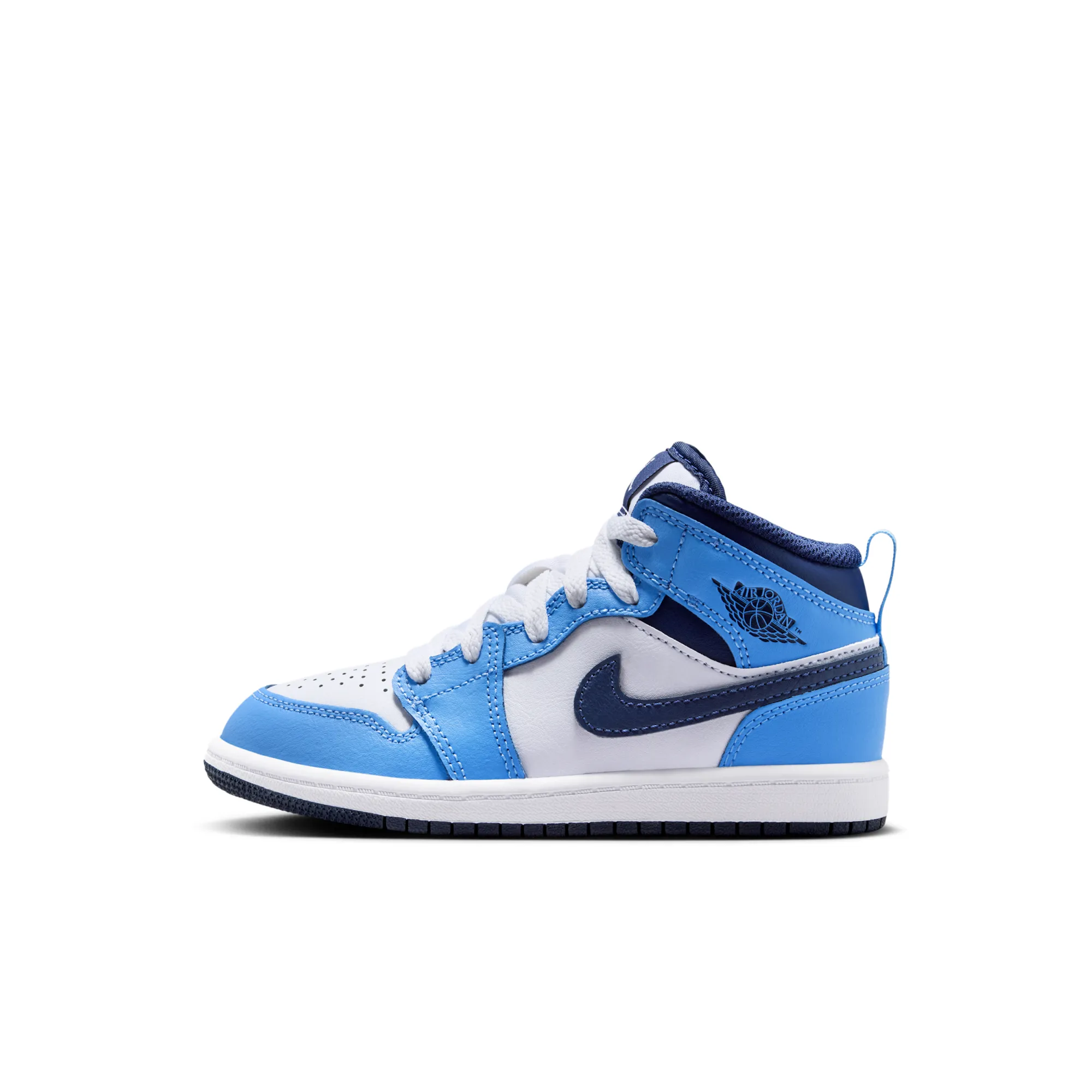 Nike Jordan 1 Mid Younger Kids' Shoes - Blue
