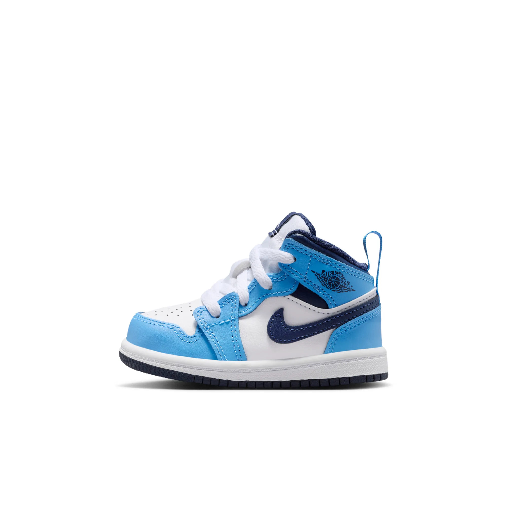 Nike Jordan 1 Mid Baby/Toddler Shoes - Blue