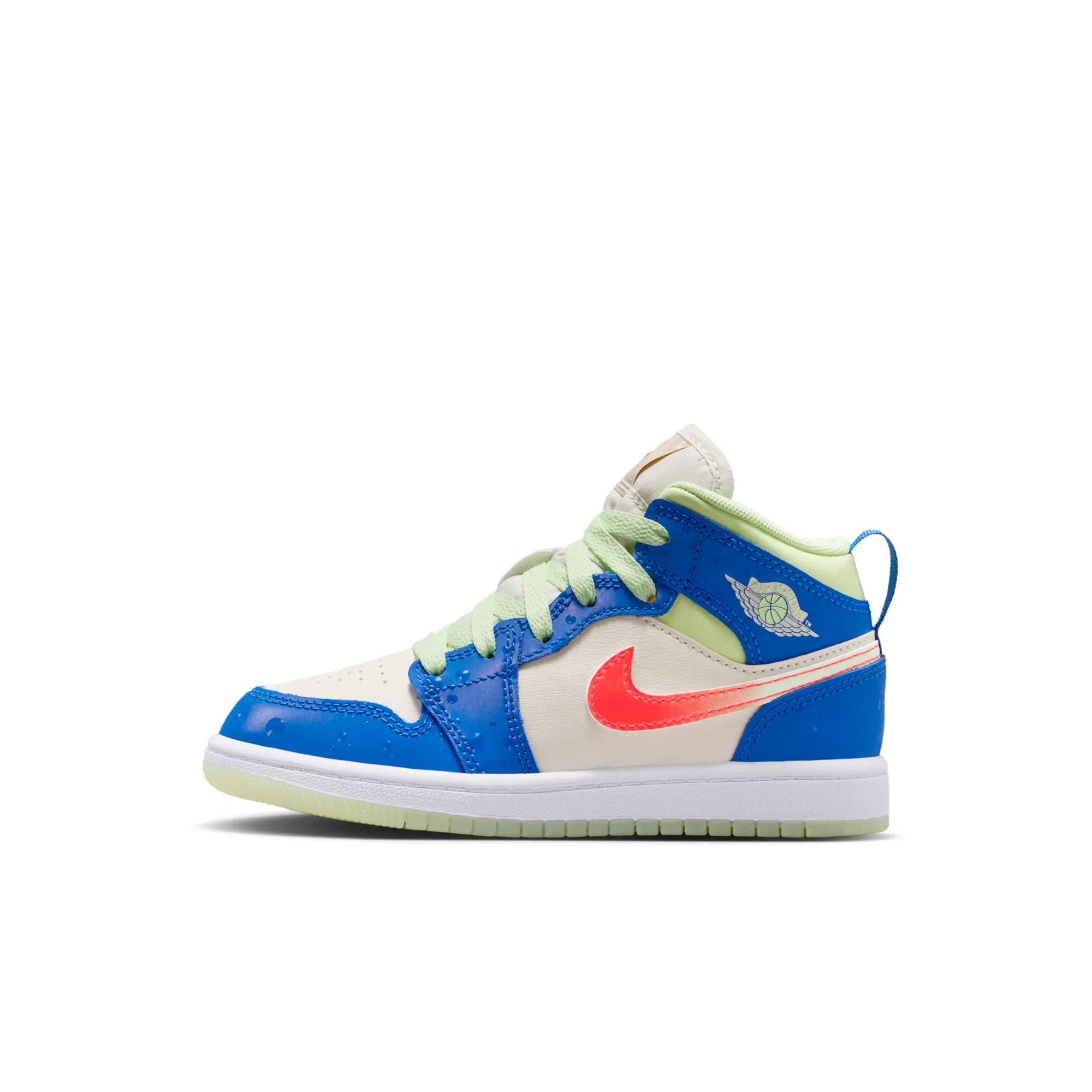 Nike Jordan 1 Mid SE Younger Kids' Shoes - Blue