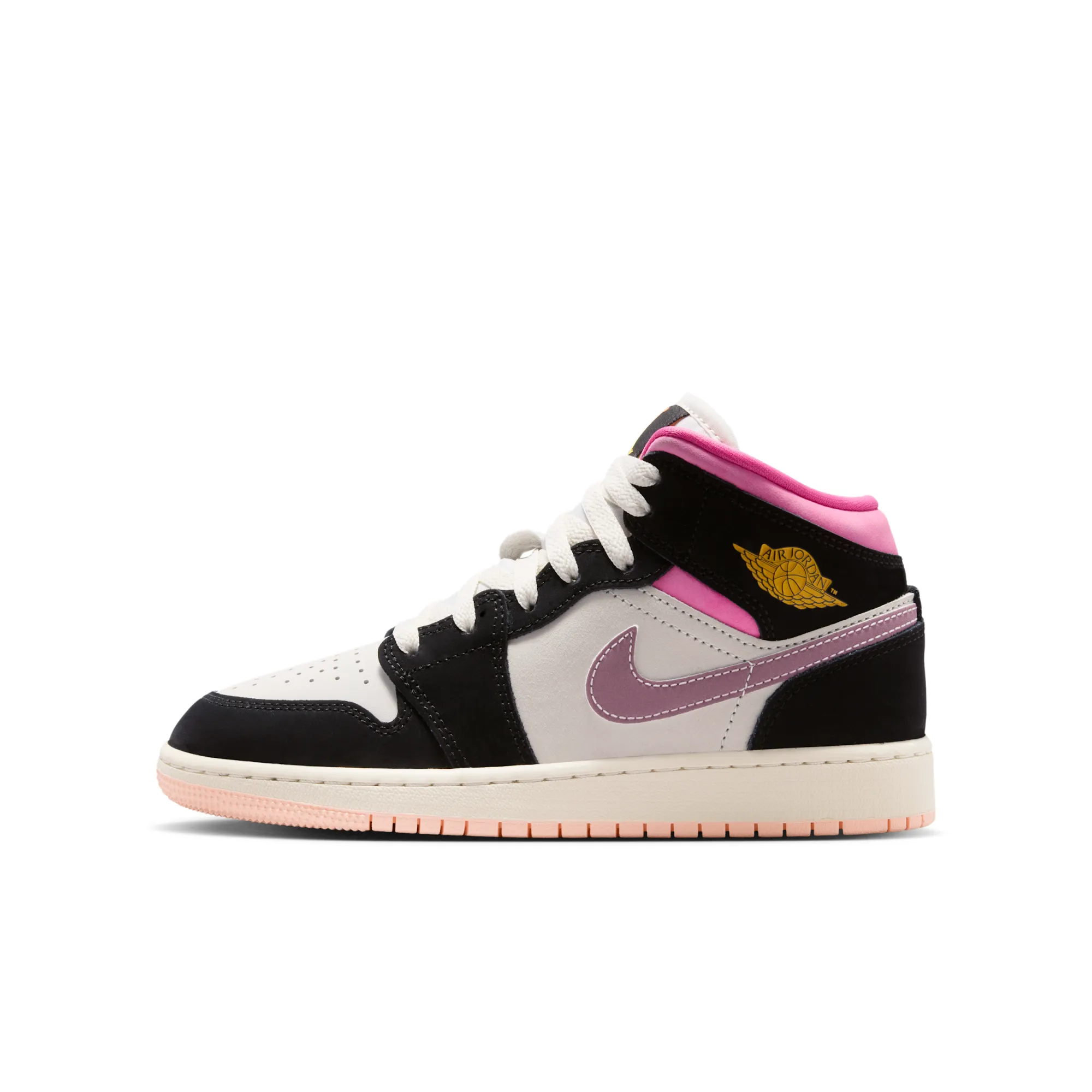 Nike Air Jordan 1 Mid SE Older Kids' Shoes - Black