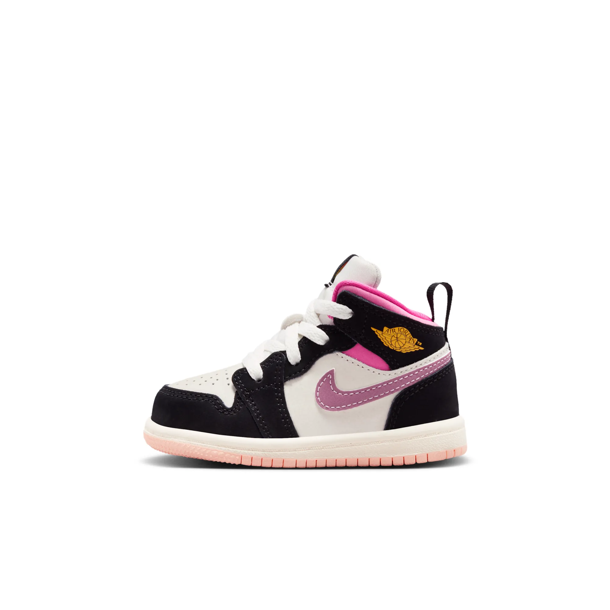 Nike Jordan 1 Mid SE Baby/Toddler Shoes - Black