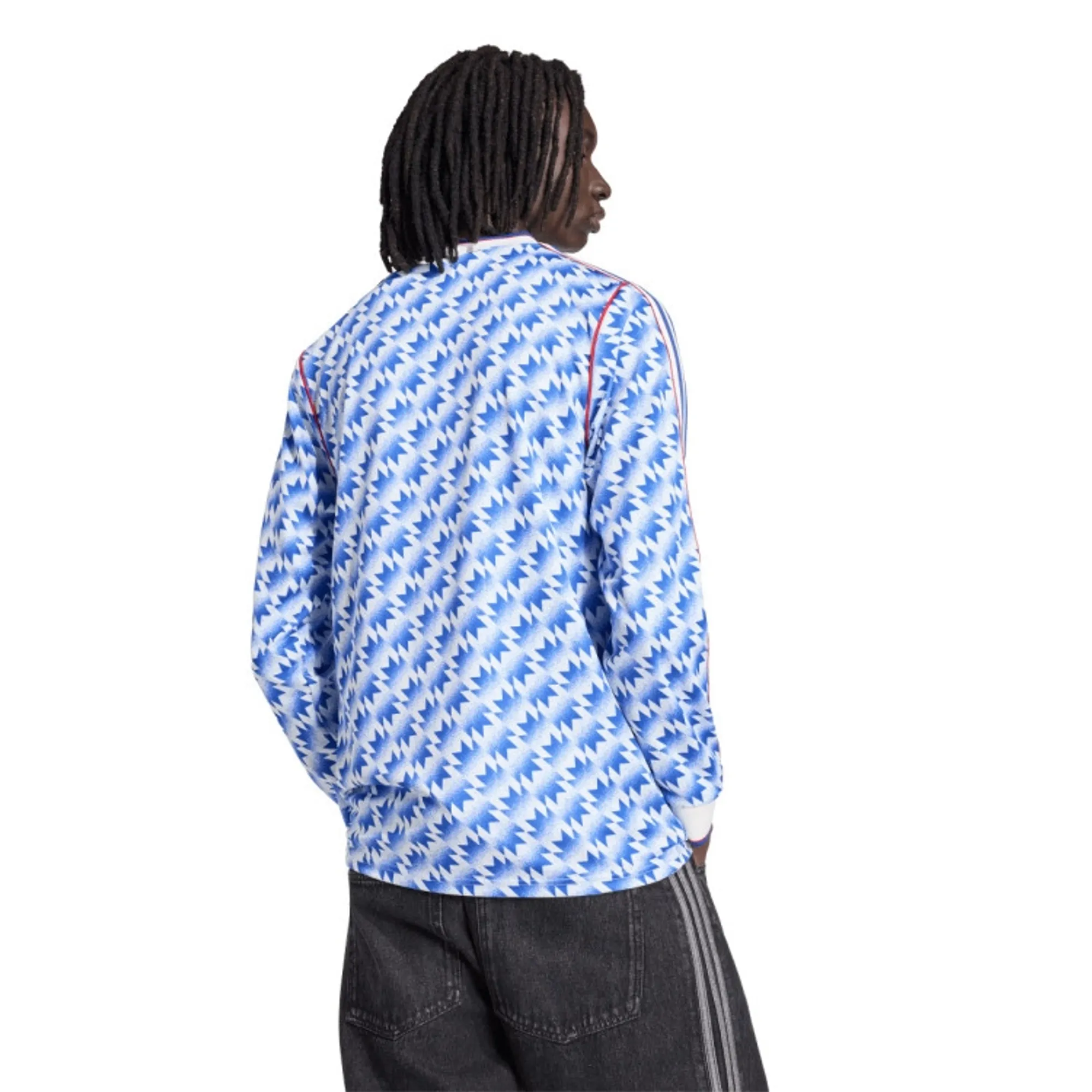 Manchester United x adidas Bringback 90/92 Away Long Sleeve Jersey Blue