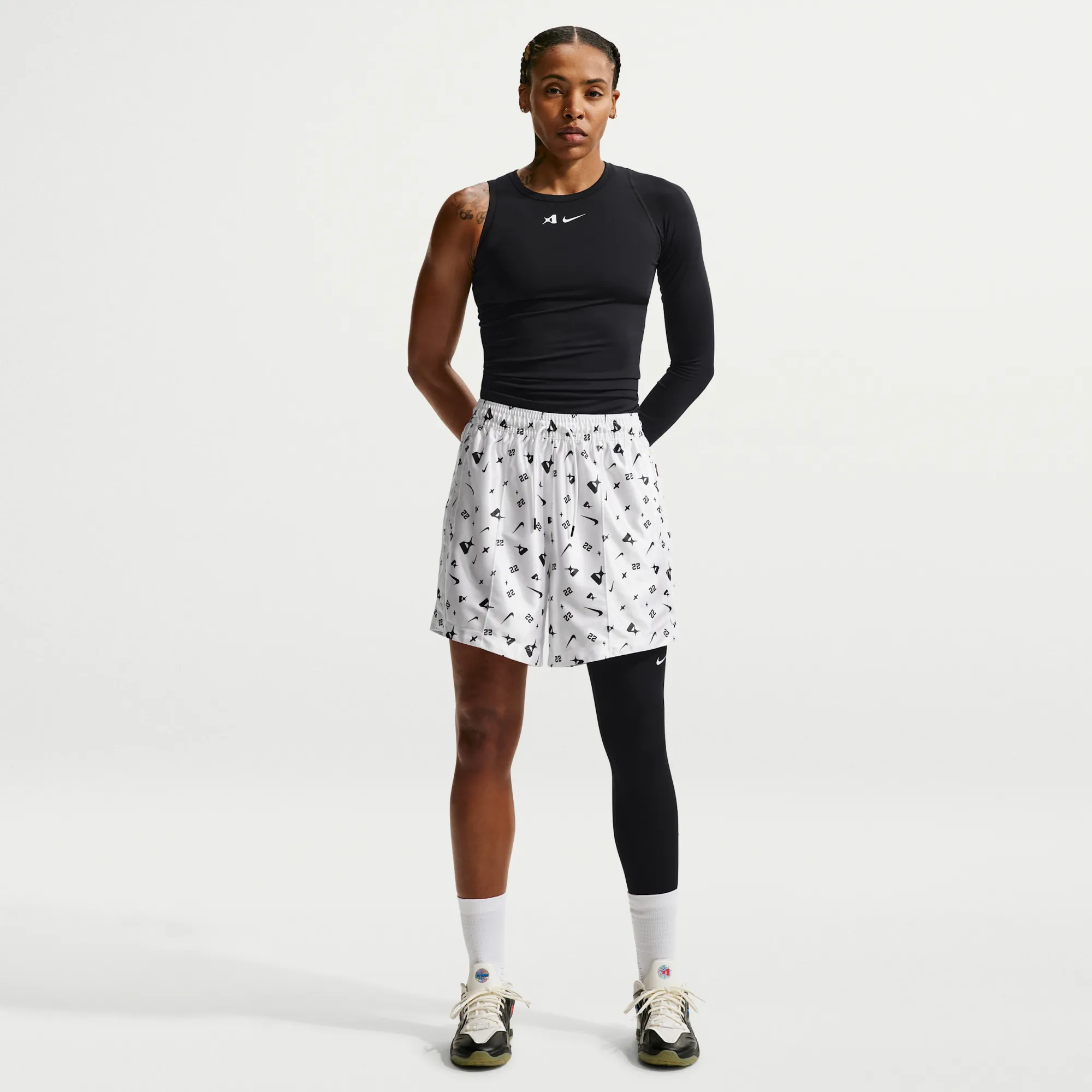 A'ja Wilson Women's Nike Dri-FIT Basketball Shorts - White