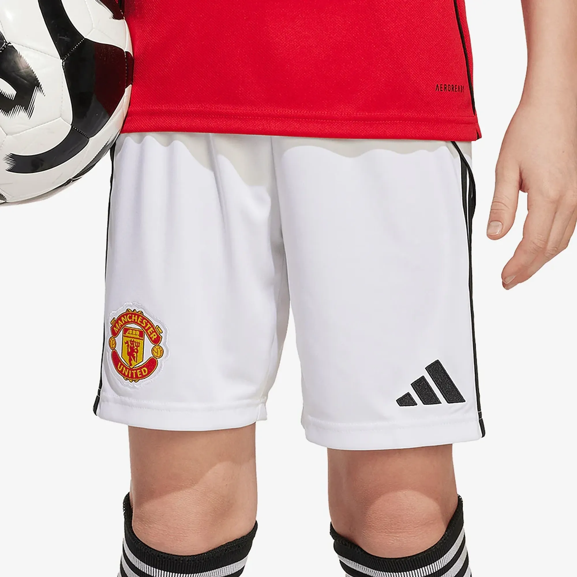 adidas Manchester United 25/26 Kids Home Shorts