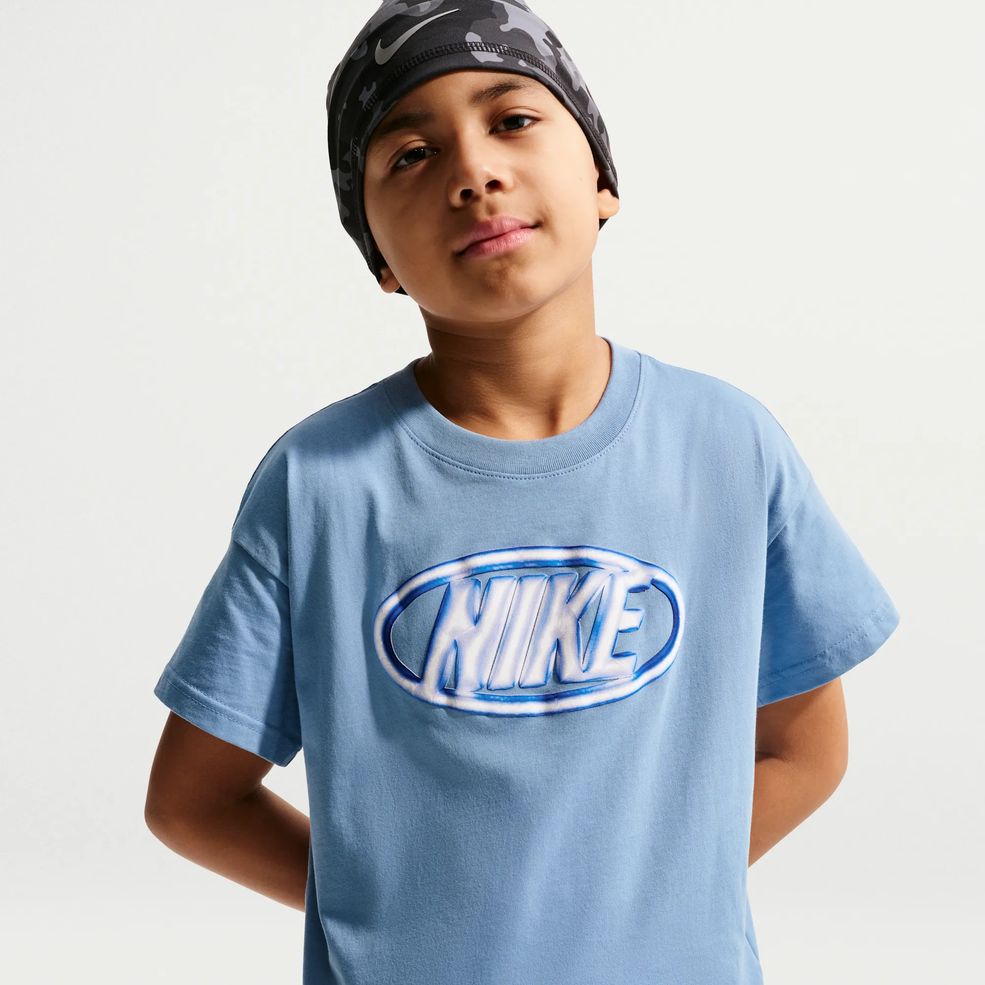 Nike Older Kids' Max90 T-Shirt - Blue