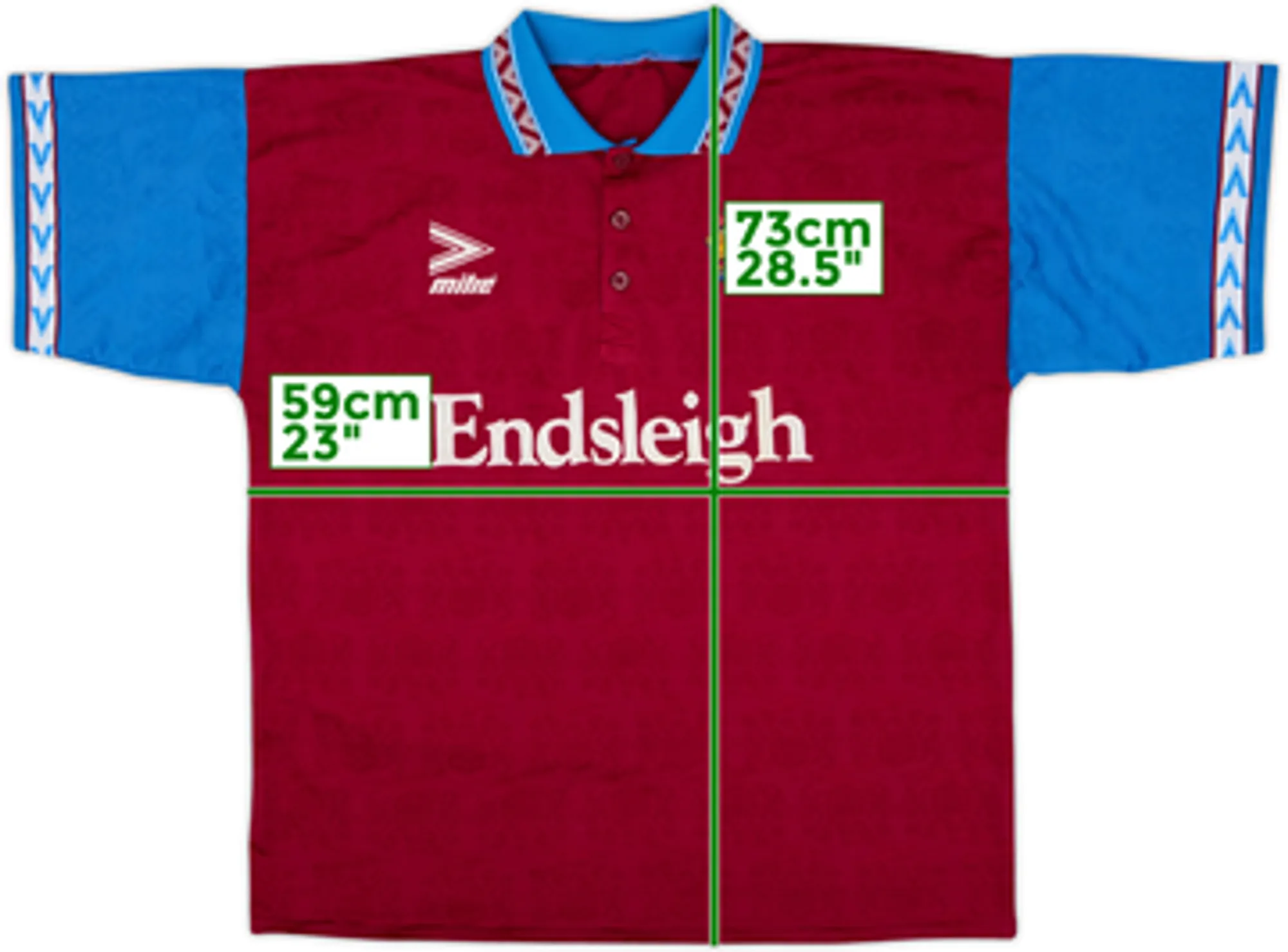 1993-95 Burnley Home Shirt - 8/10 - (XXL)