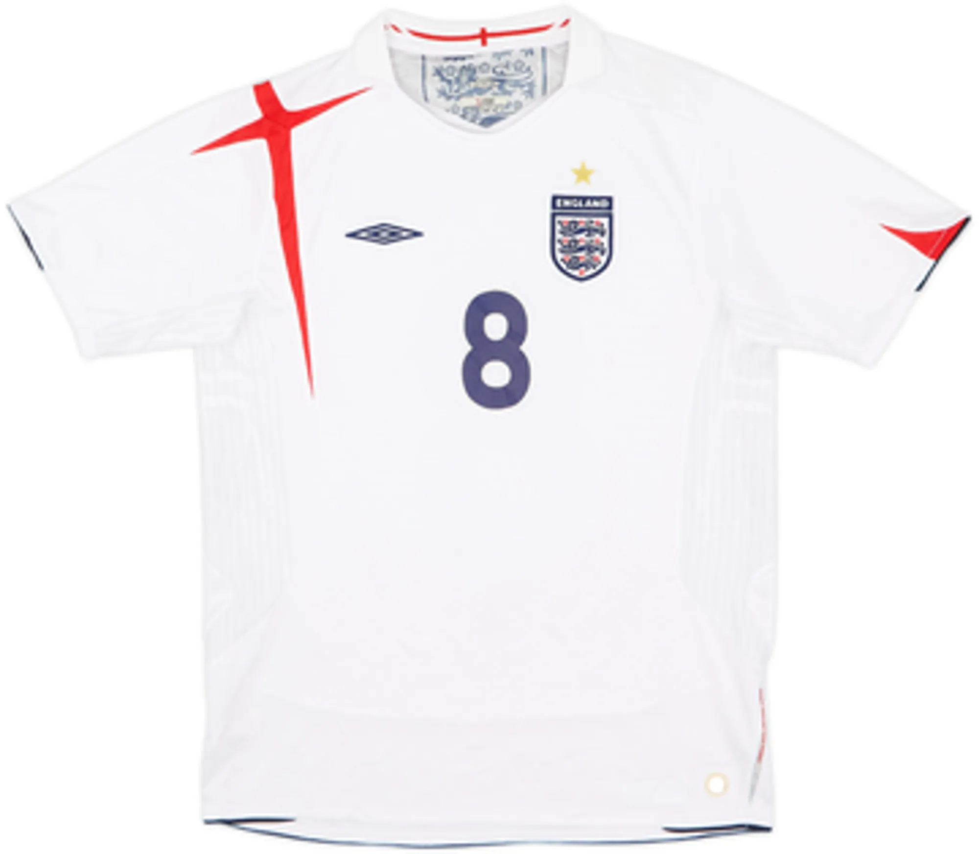 2005-07 England Home Shirt Lampard #8 - 7/10 - (XL.Boys)