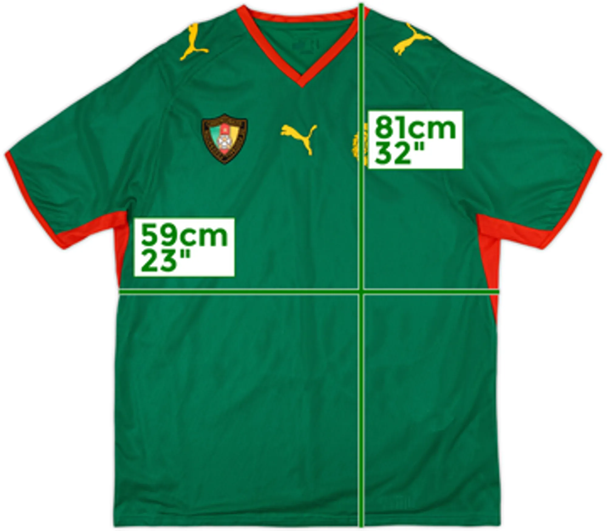 2008-09 Cameroon Home Shirt - 9/10 - (M)