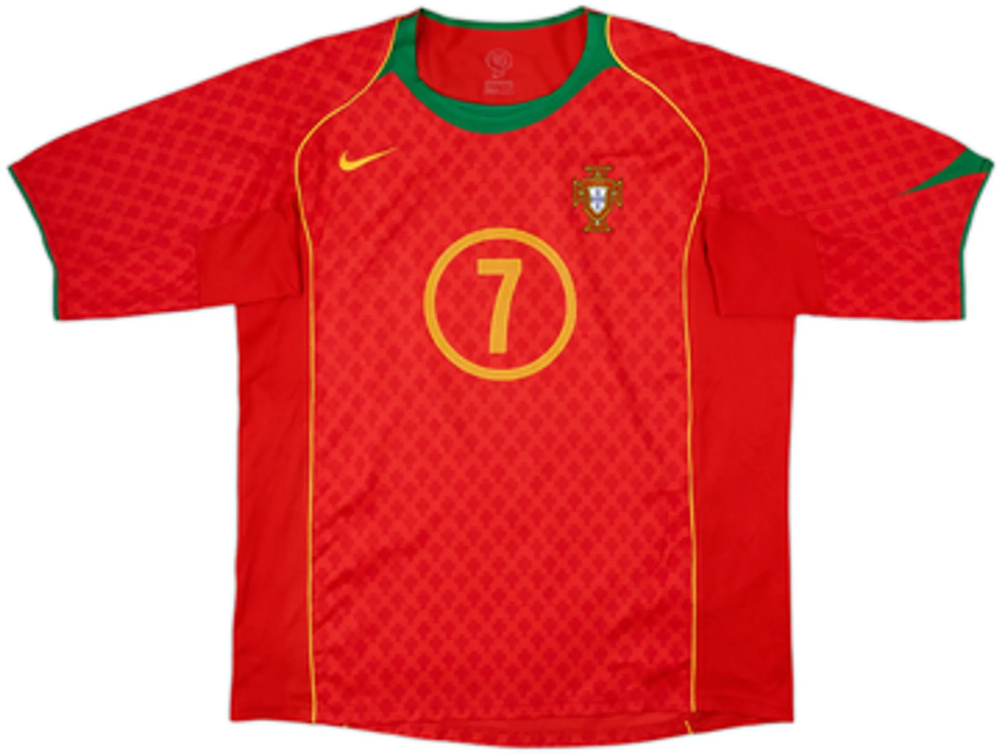 2004-06 Portugal Home Shirt Figo #7 - 8/10 - (S)