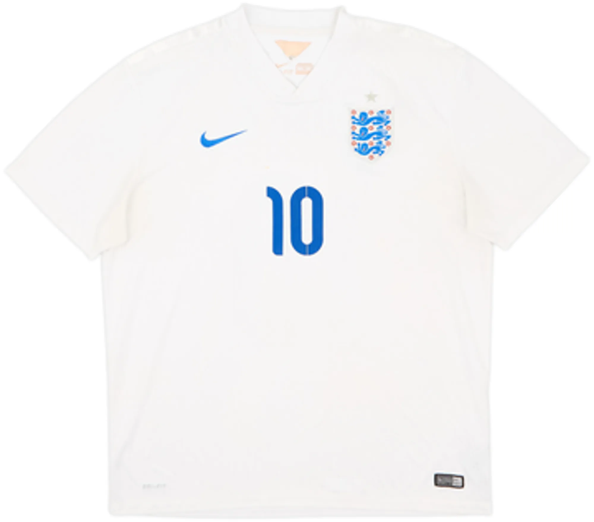2014-15 England Home Shirt Rooney #10 - 5/10 - (XL)