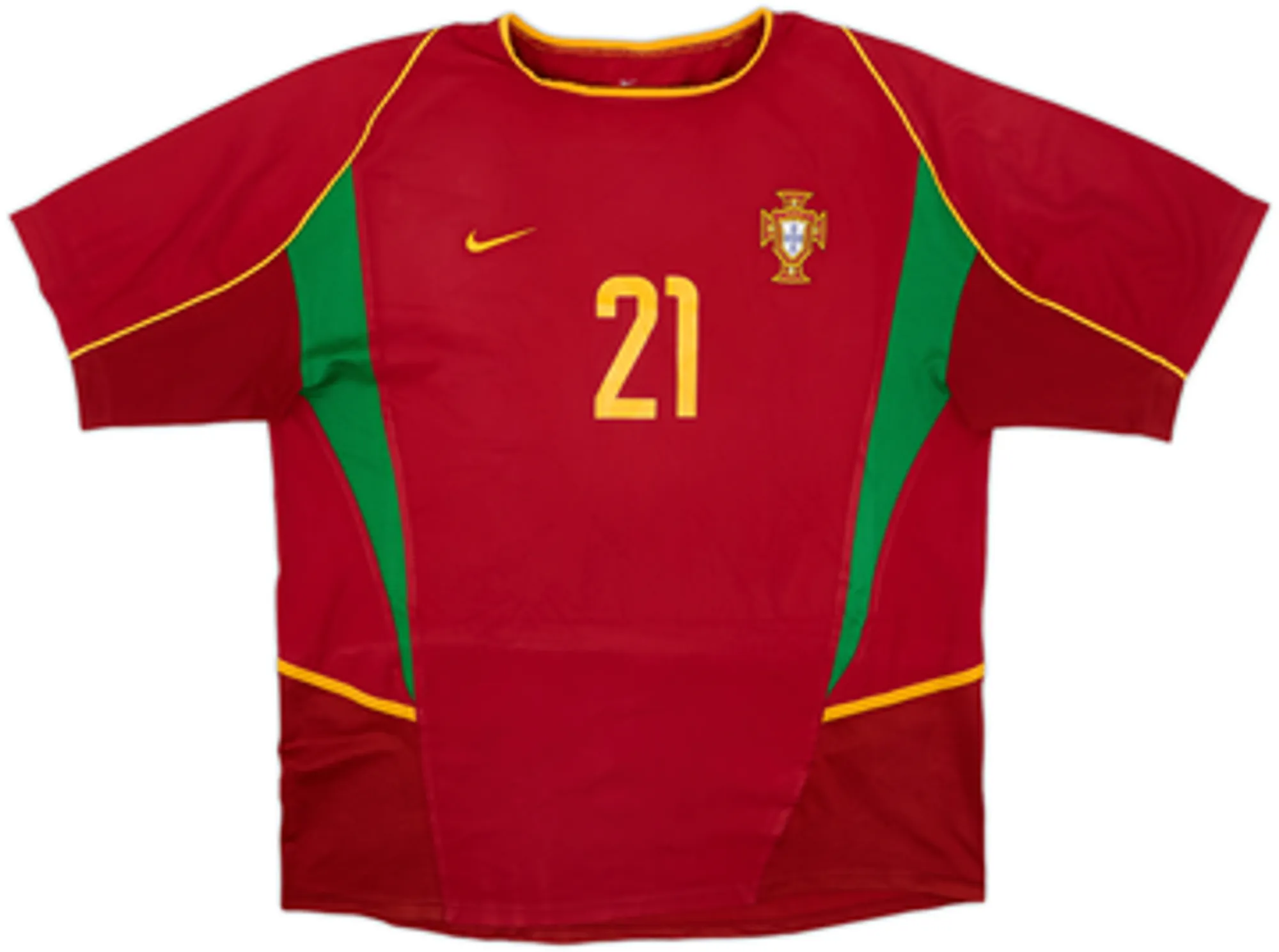 2002-04 Portugal Home Shirt Nuno Gomes #21 - 5/10 - (L)
