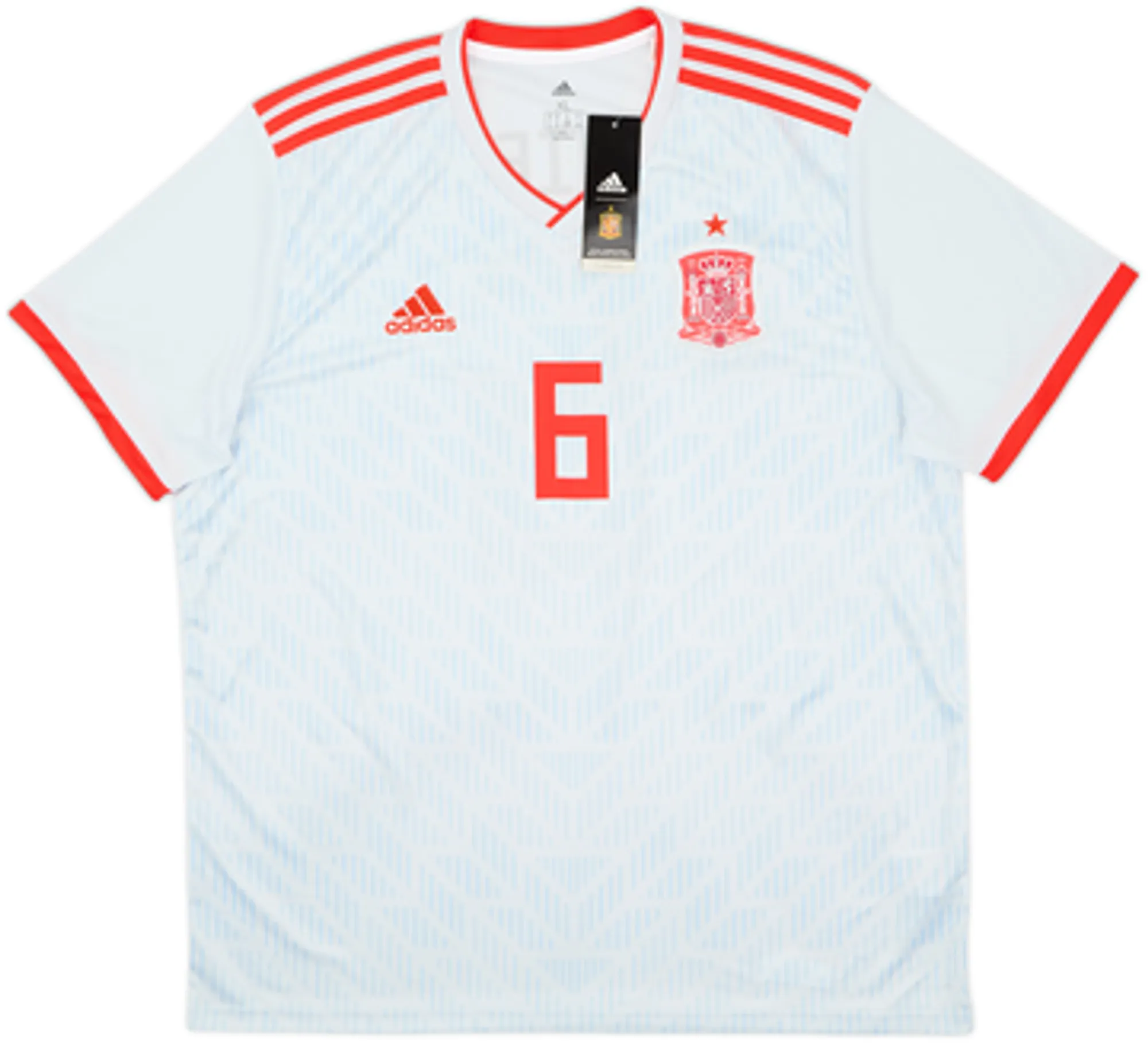 2018-19 Spain Away Shirt A.Iniesta #6 (M)
