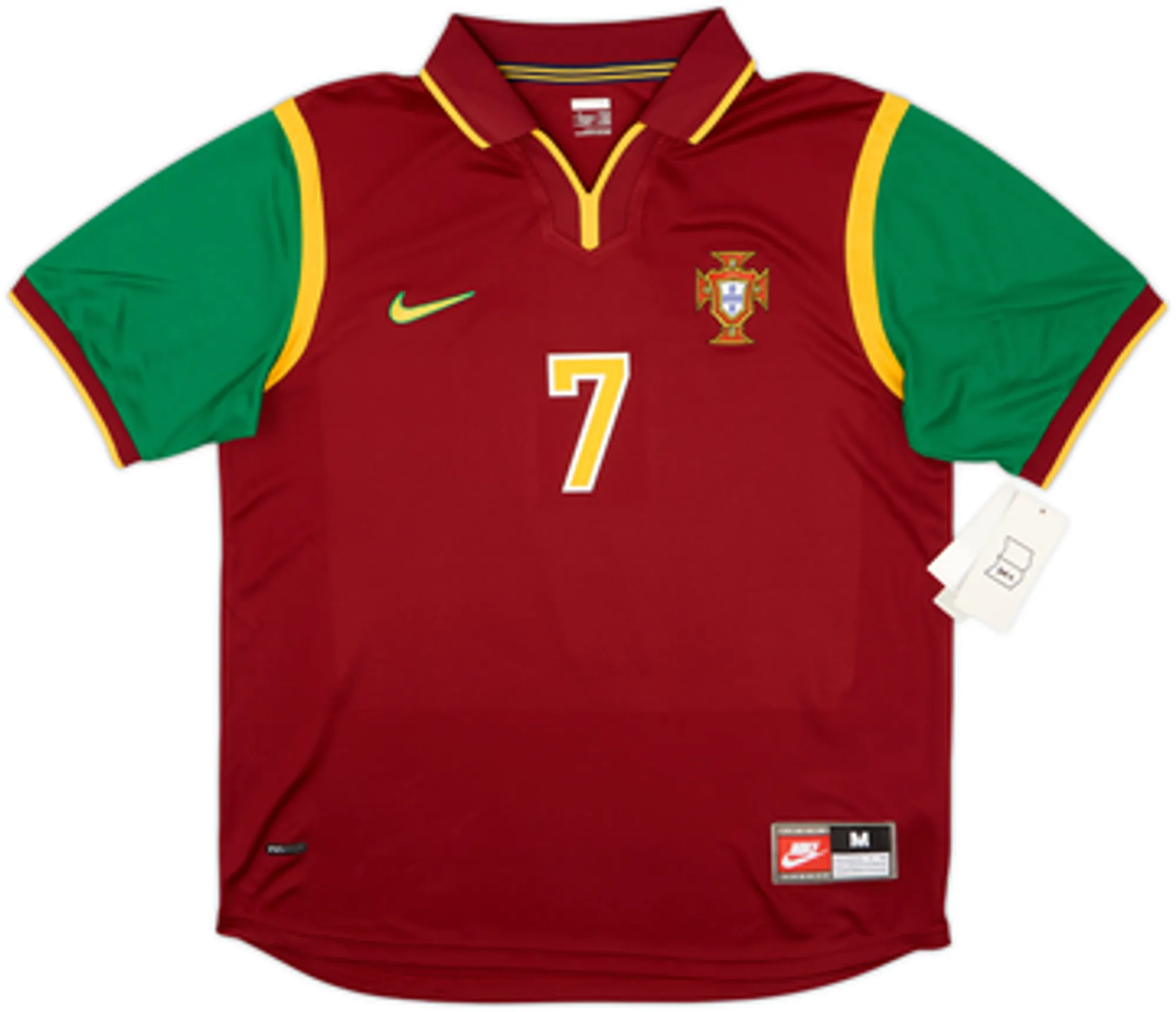 2008-09 Portugal '1998' Retro Home Shirt Figo #7 (M)
