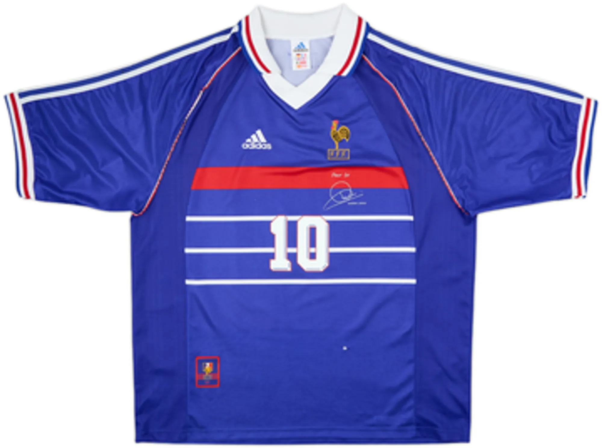1998-00 France 'Pour Toi Zinedine Zidane' Home Shirt Zidane #10 - 6/10 - (XL)