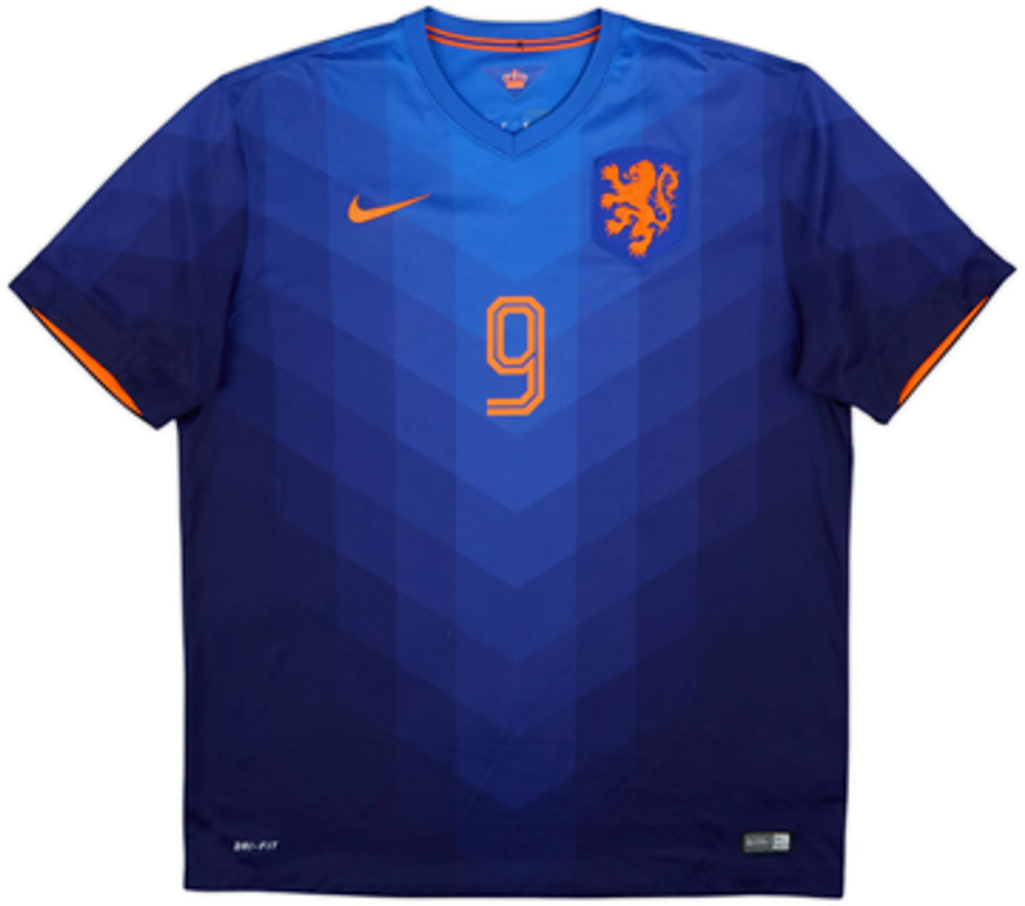 2014-15 Netherlands Away Shirt V.Persie #9 - 6/10 - (S)