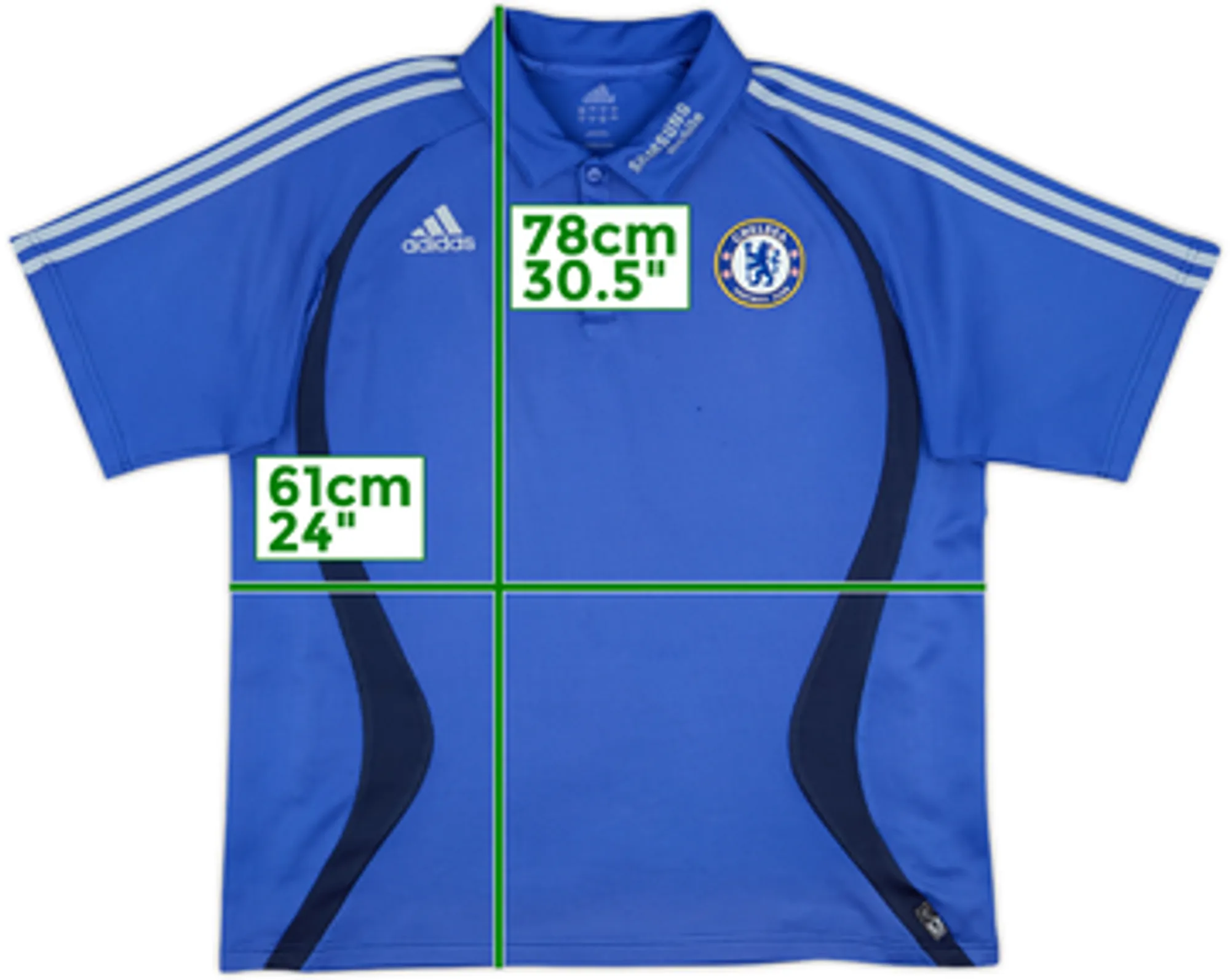 2006-07 Chelsea adidas Polo Shirt - 5/10 - (XXL)