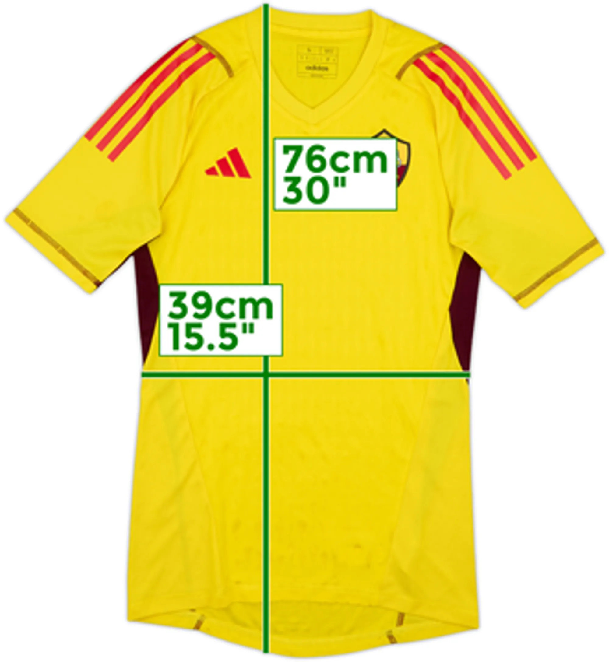 2023-24 Roma Women's GK Home S/S Shirt - 9/10 - (Women's S)