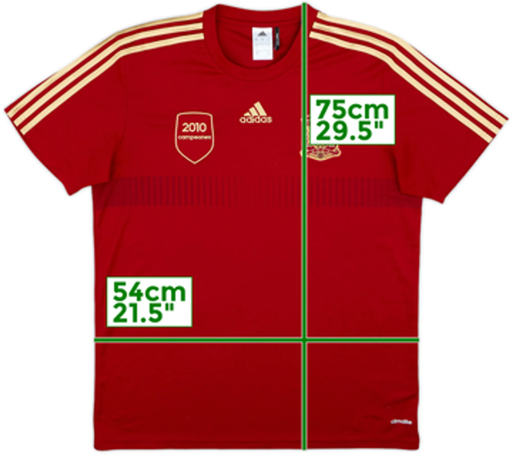 2013-14 Spain '2010 Campeones' adidas Training Shirt - 9/10 - (S)