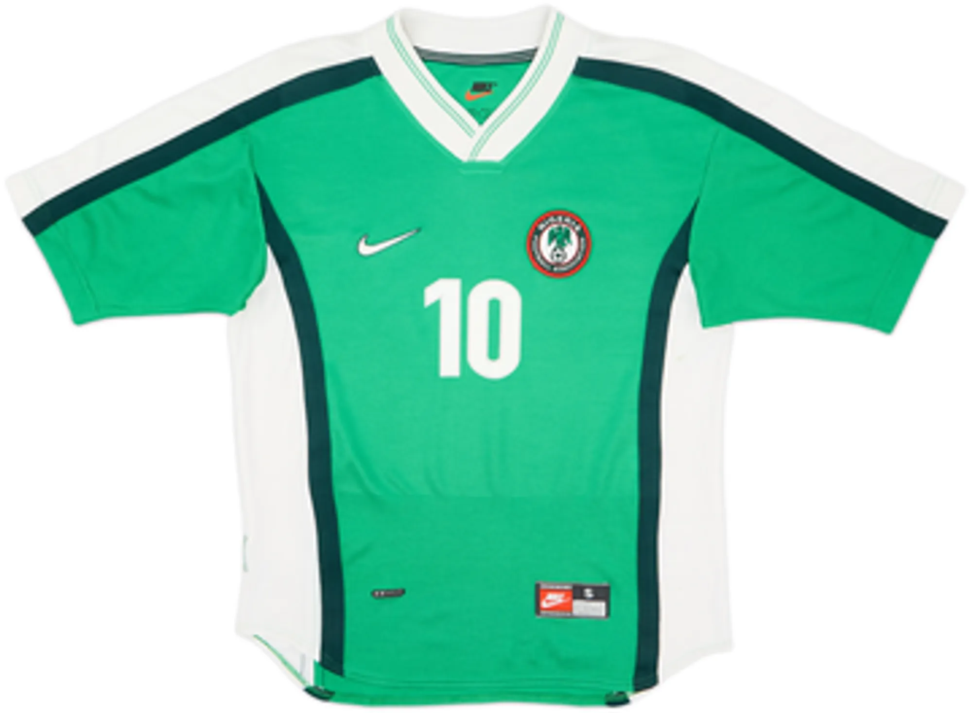 1998-00 Nigeria Home Shirt Okocha #10 - 7/10 - (S)