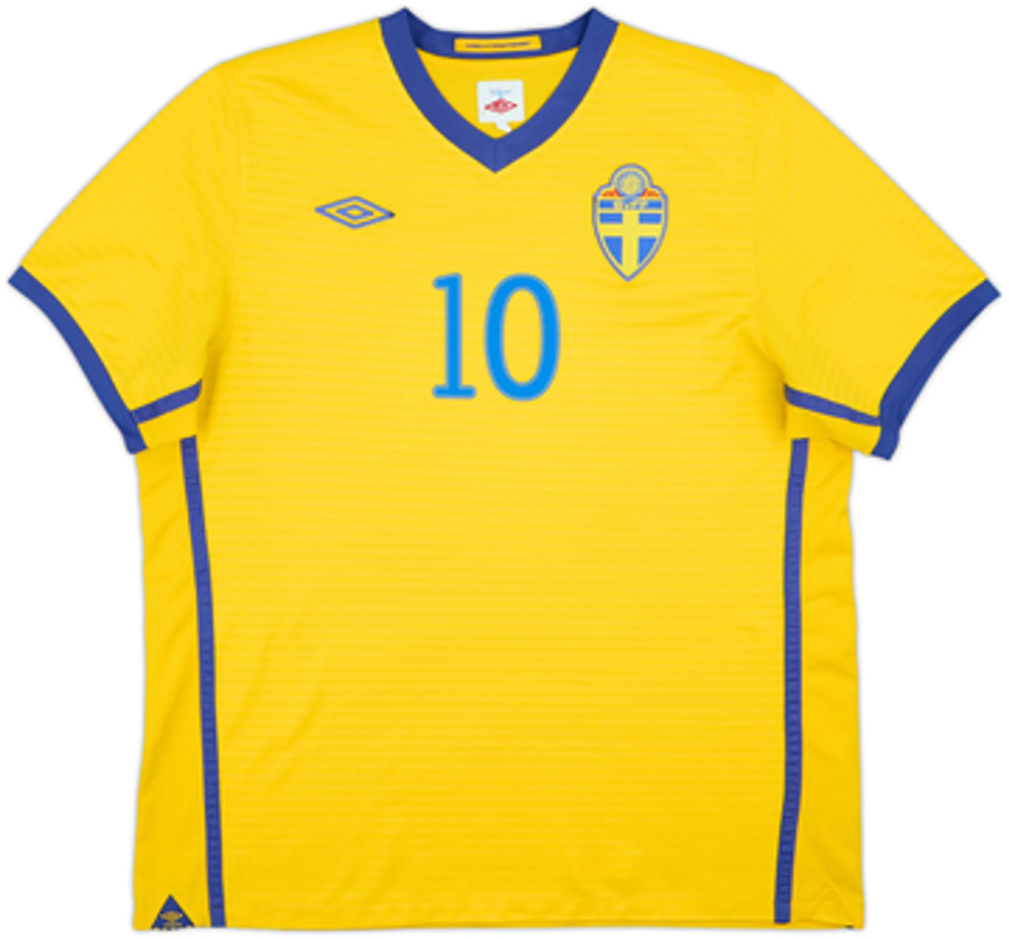2010-11 Sweden Home Shirt Ibrahimovic #10 - 9/10 - (M)