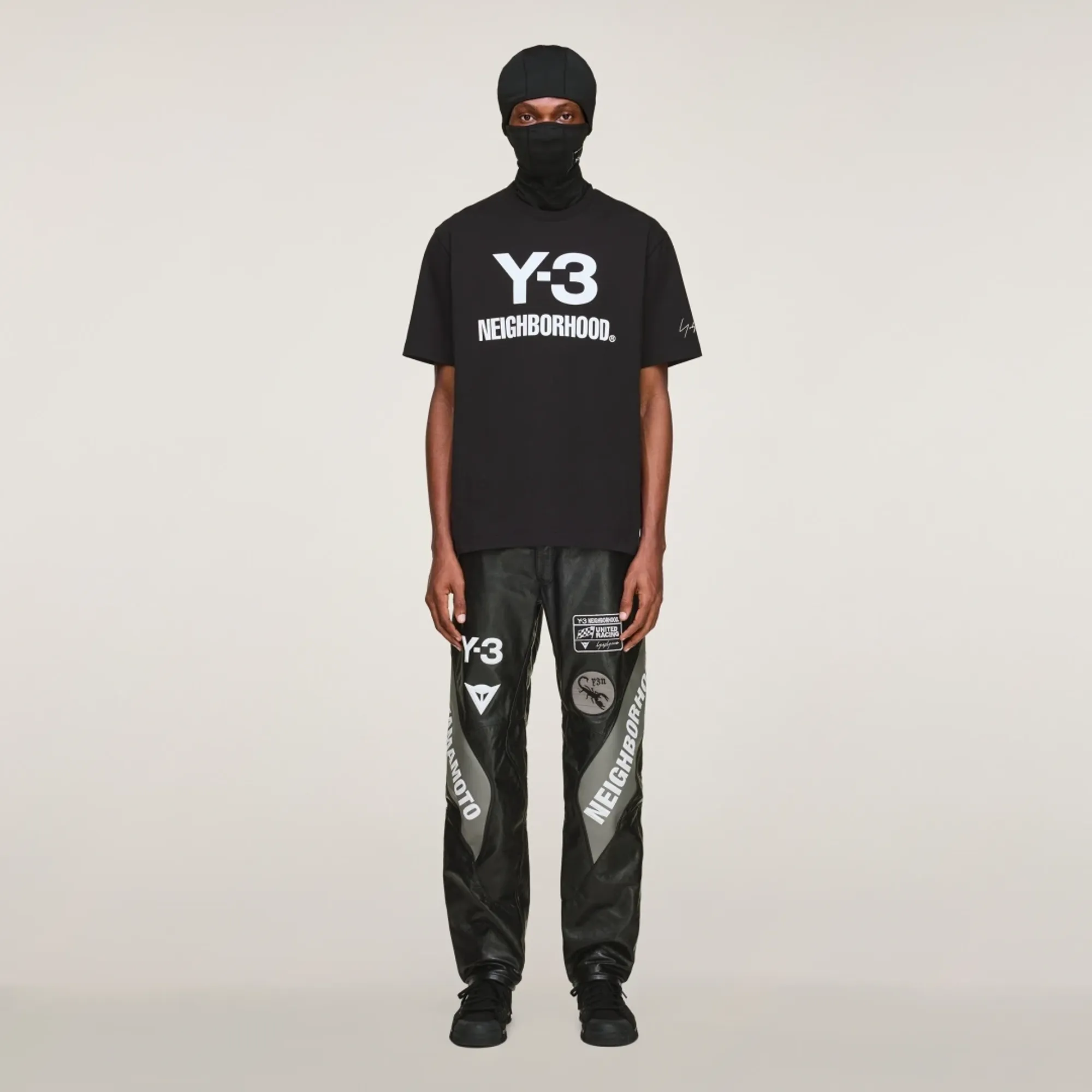 adidas Y-3 NBHD Leather Racer Pants