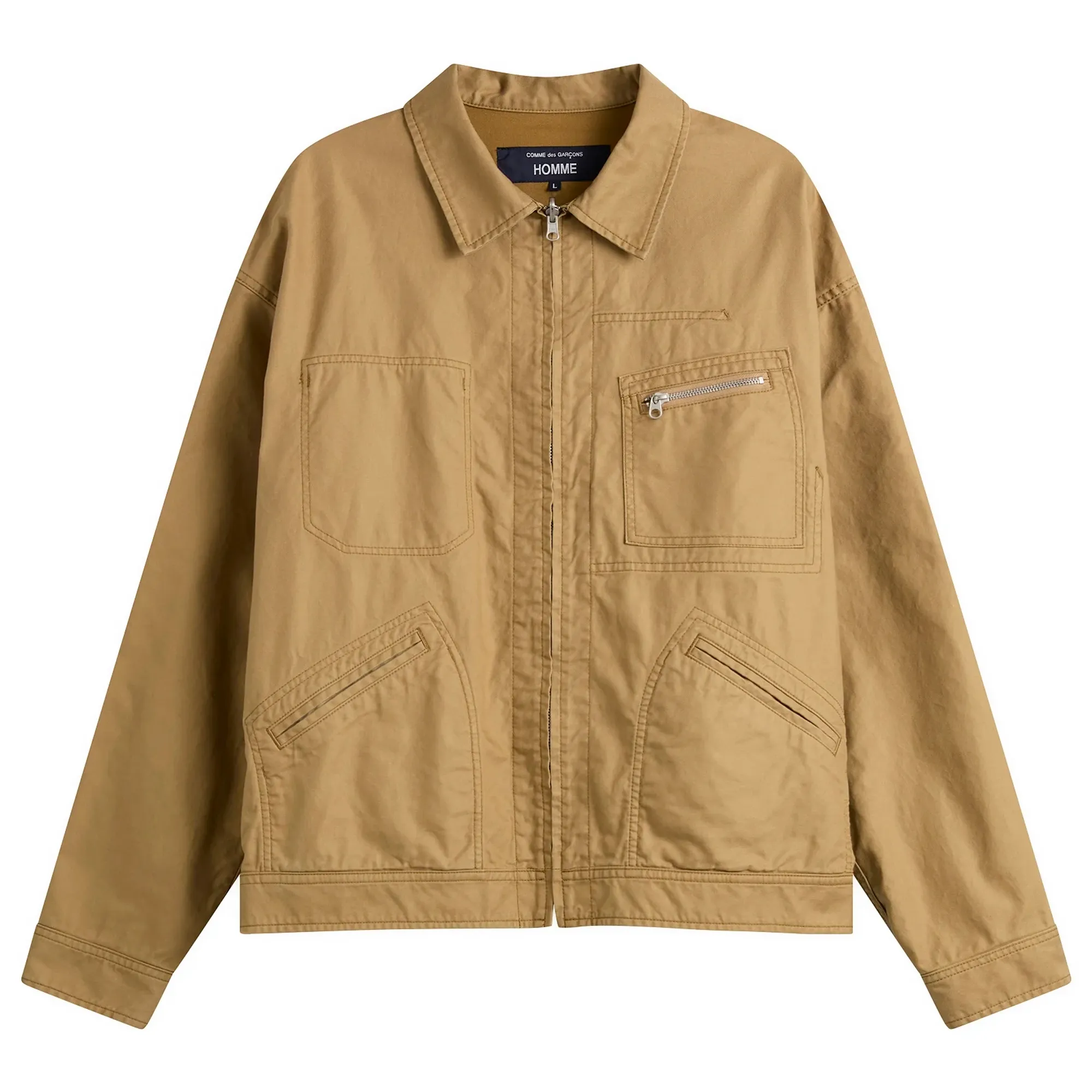 Comme des Garçons Homme Men's Multi Fabric Jacket Beige