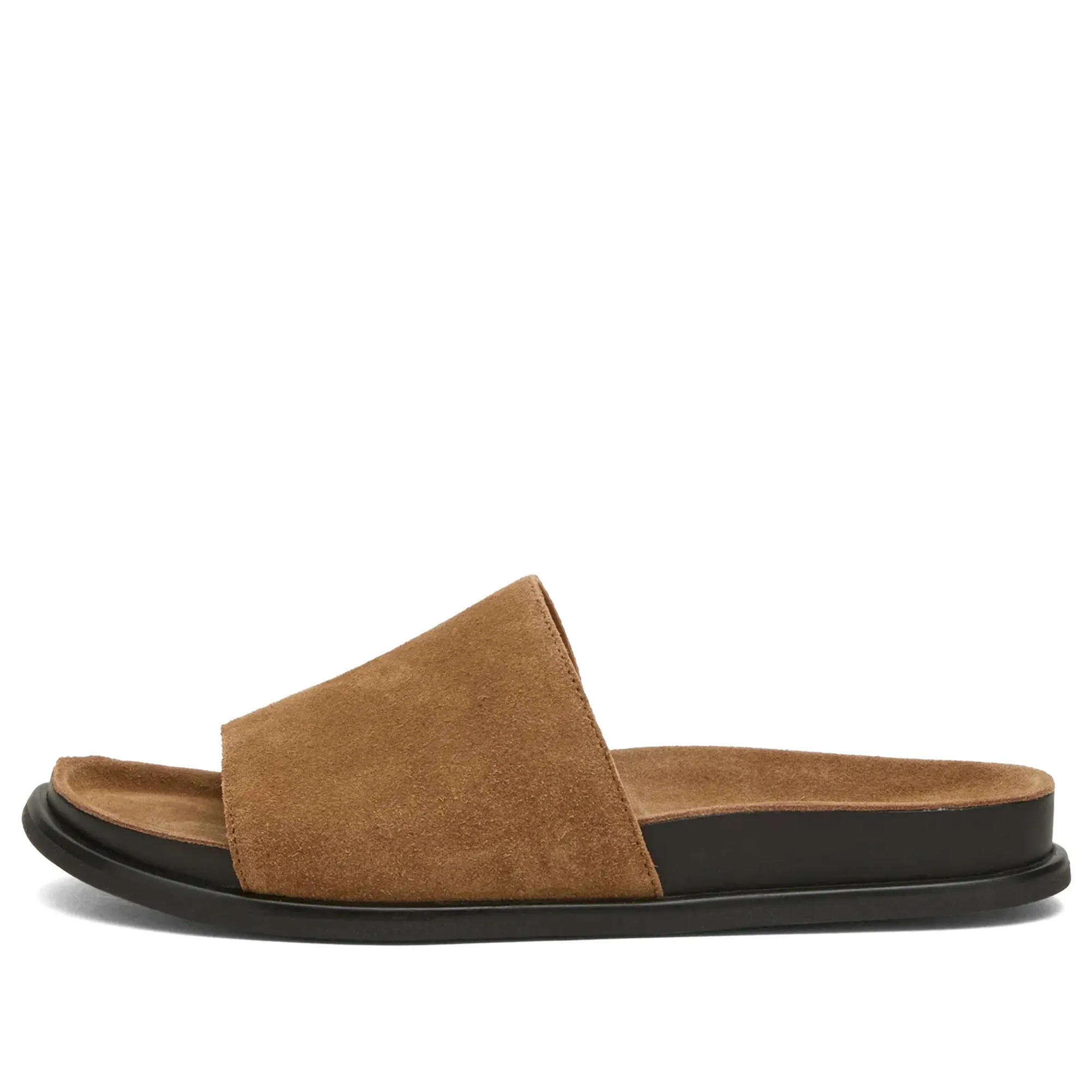 Vagabond Shoemakers Women's Effie Suede Slide Sandal Dark Sand