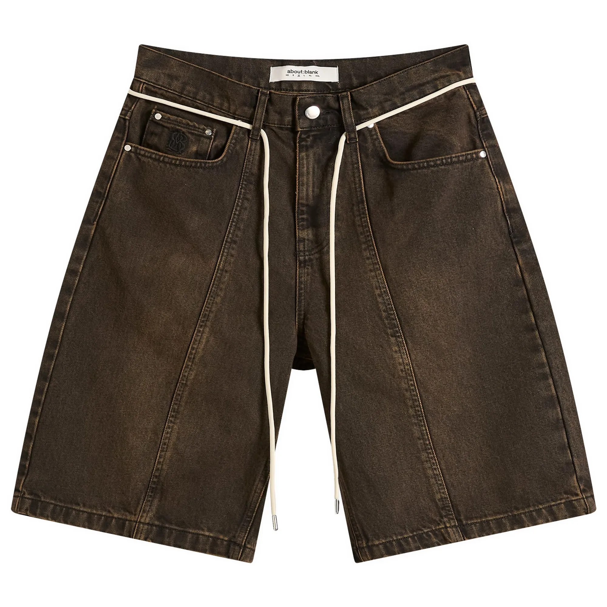 about:blank Men's Felled Denim Short Antique Black