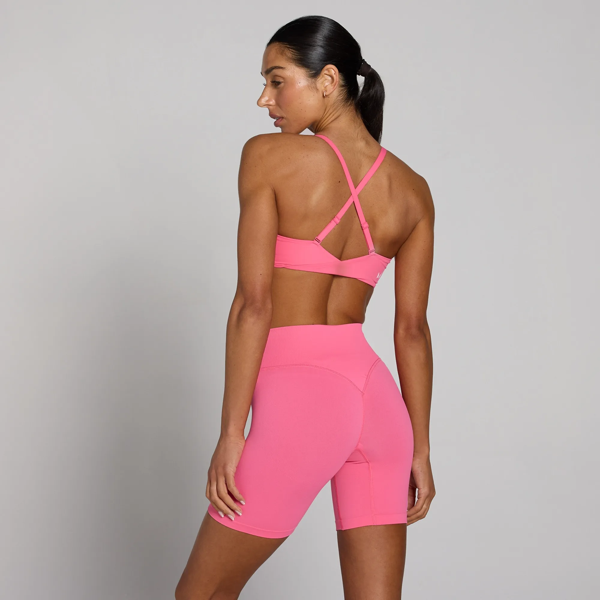MP Women's Tempo Twist Back Sports Bra - Vibrant Pink - XS