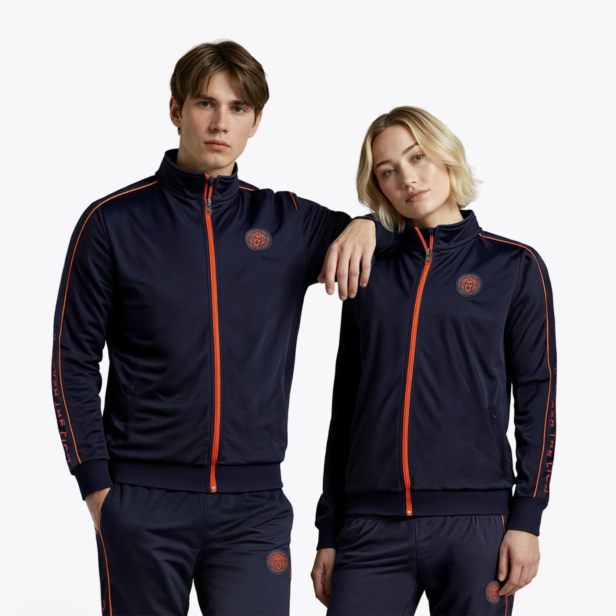Unleash the Lion Tracksuit - Navy/Orange