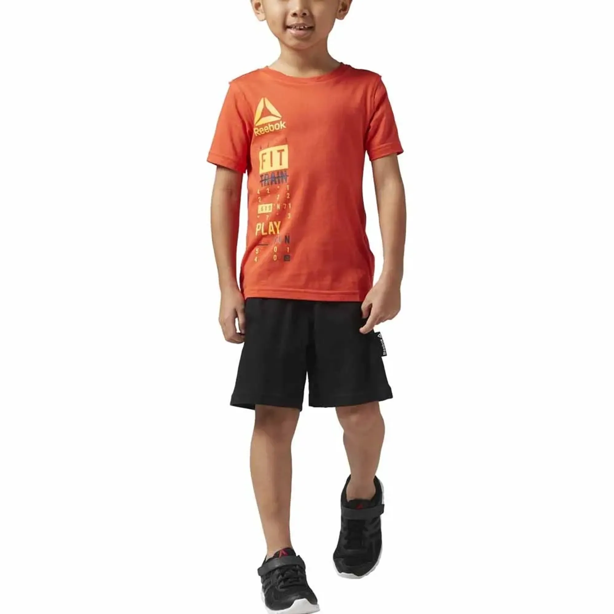 Reebok Essentials Logo Short Sleeve Set