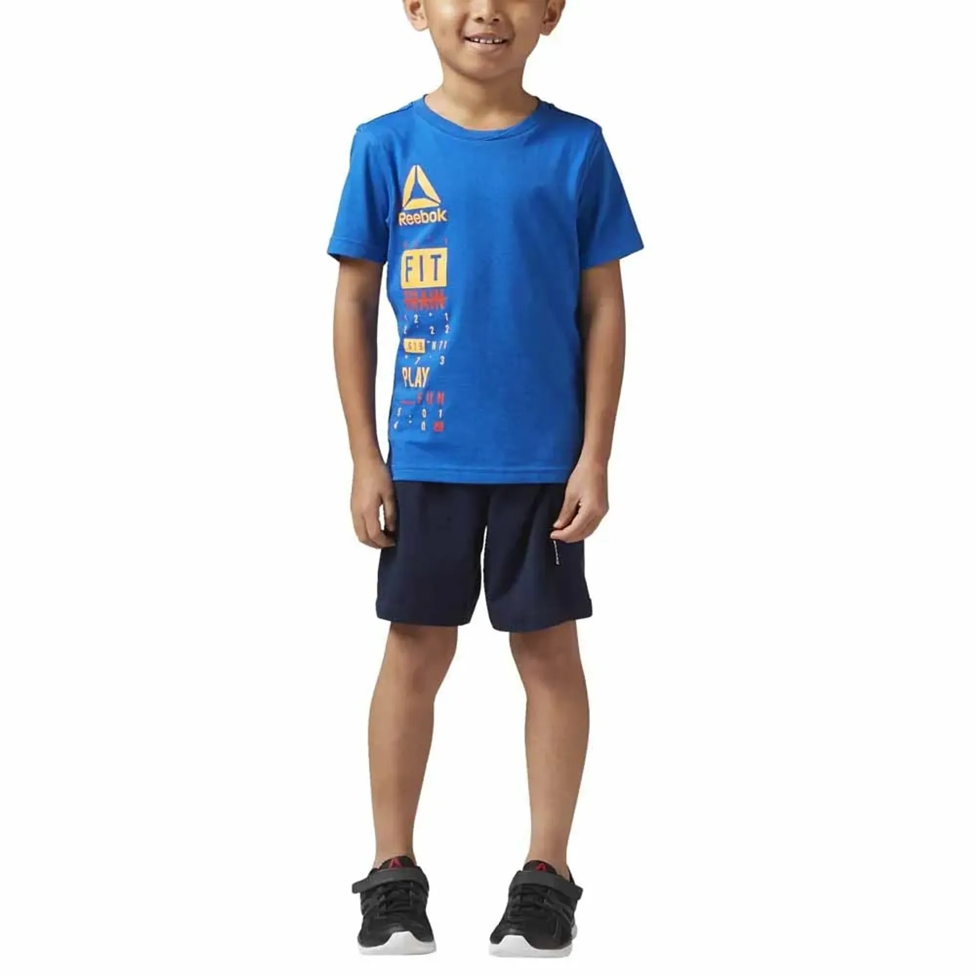 Reebok Essentials Logo Short Sleeve Set
