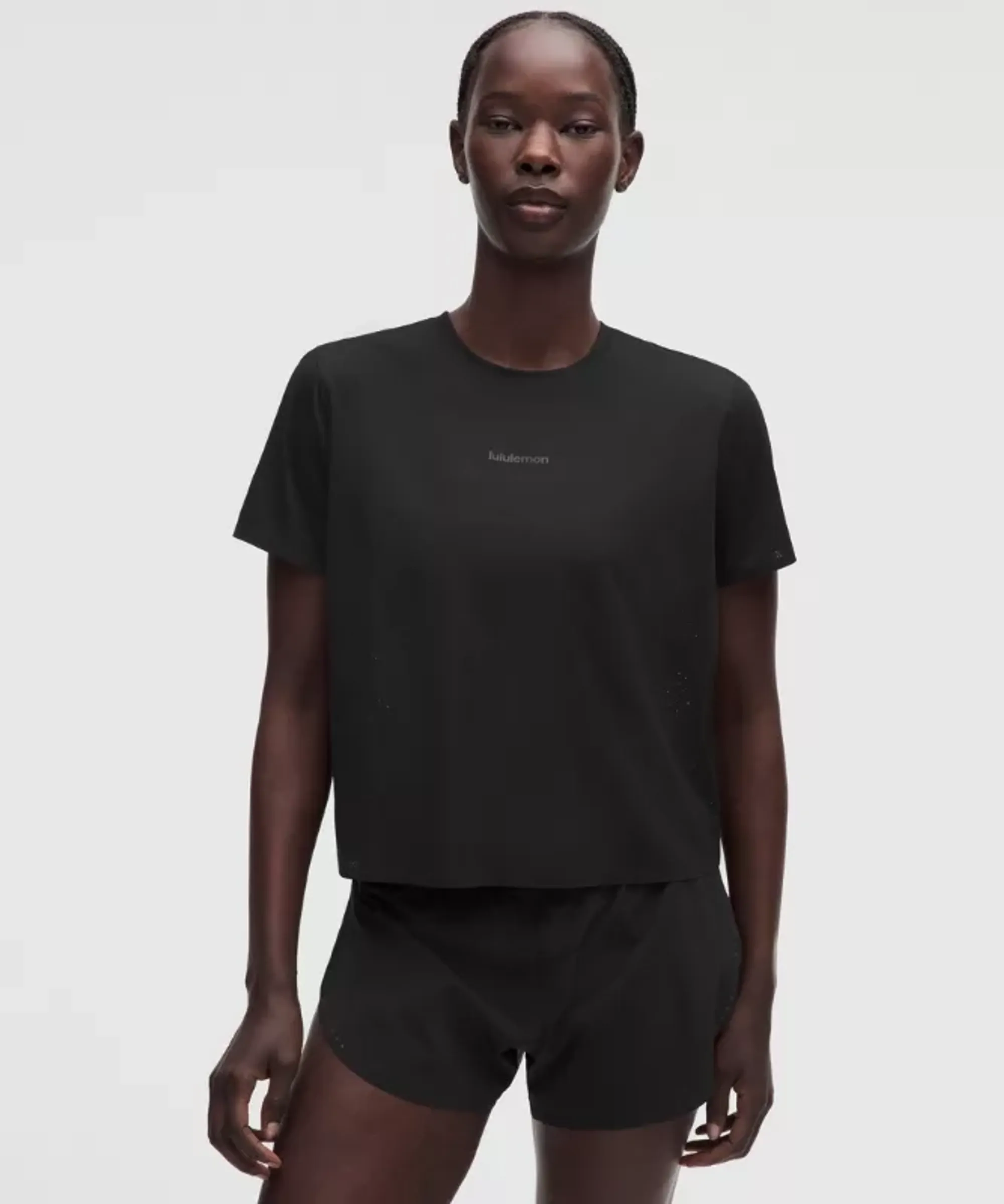 lululemon – Women's Fast and Free Short-Sleeve Shirt – Color Black – Size Large
