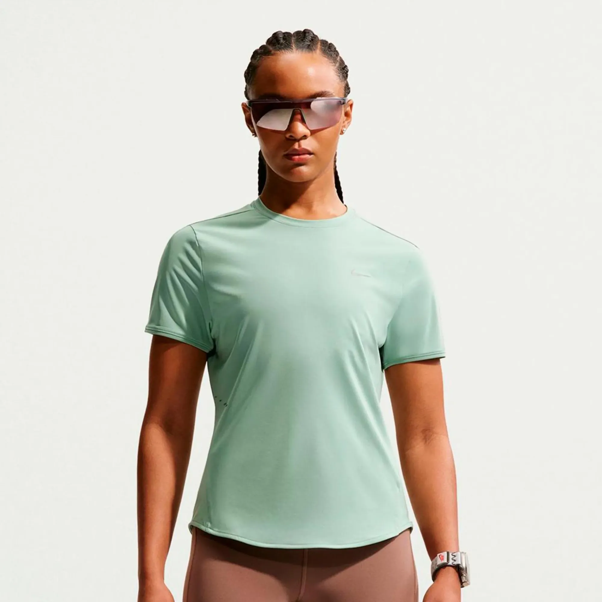 Nike Swift Running shirt Women - light green, silver