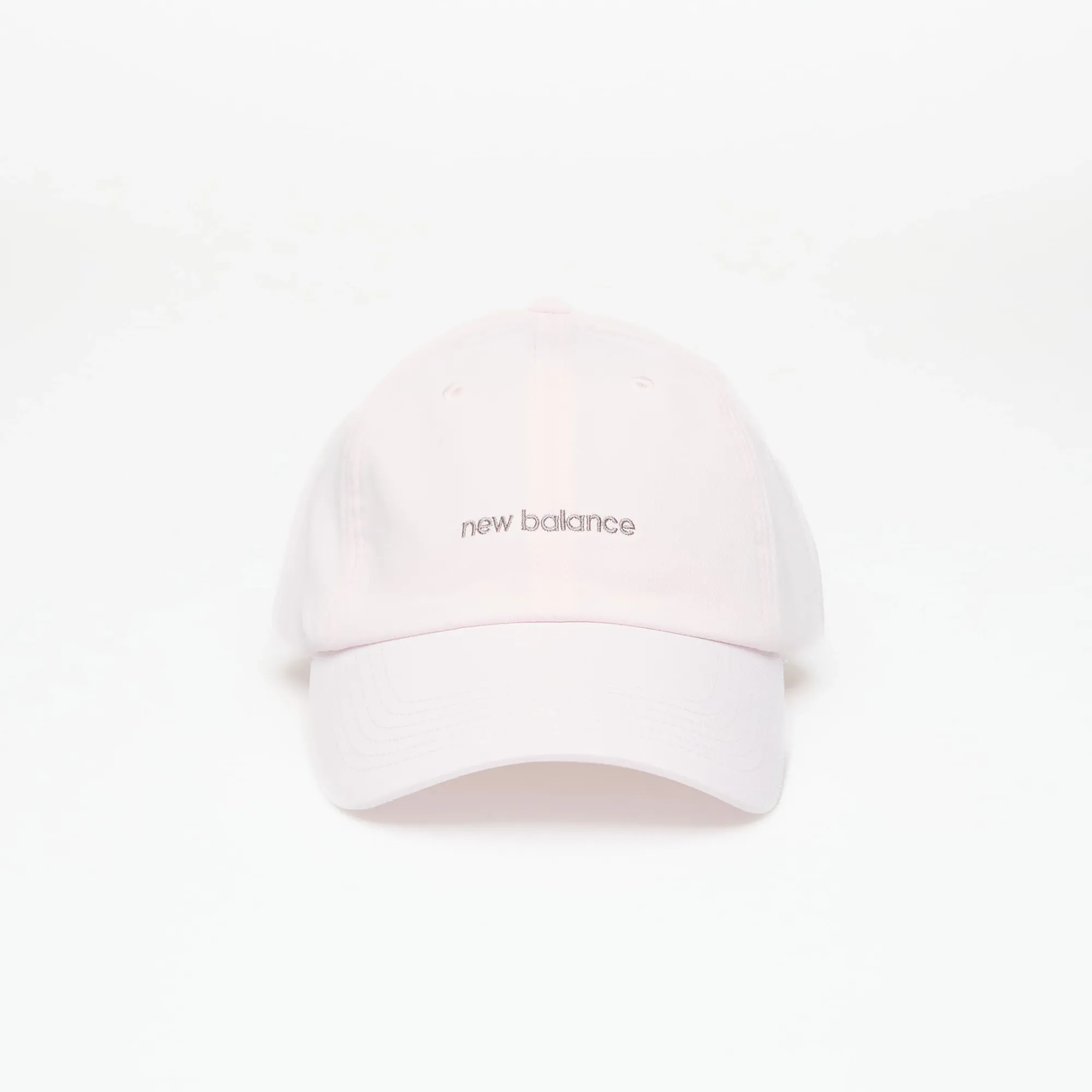 New Balance Women's 6 Panel Linear Logo Hat Pink Salt Universal
