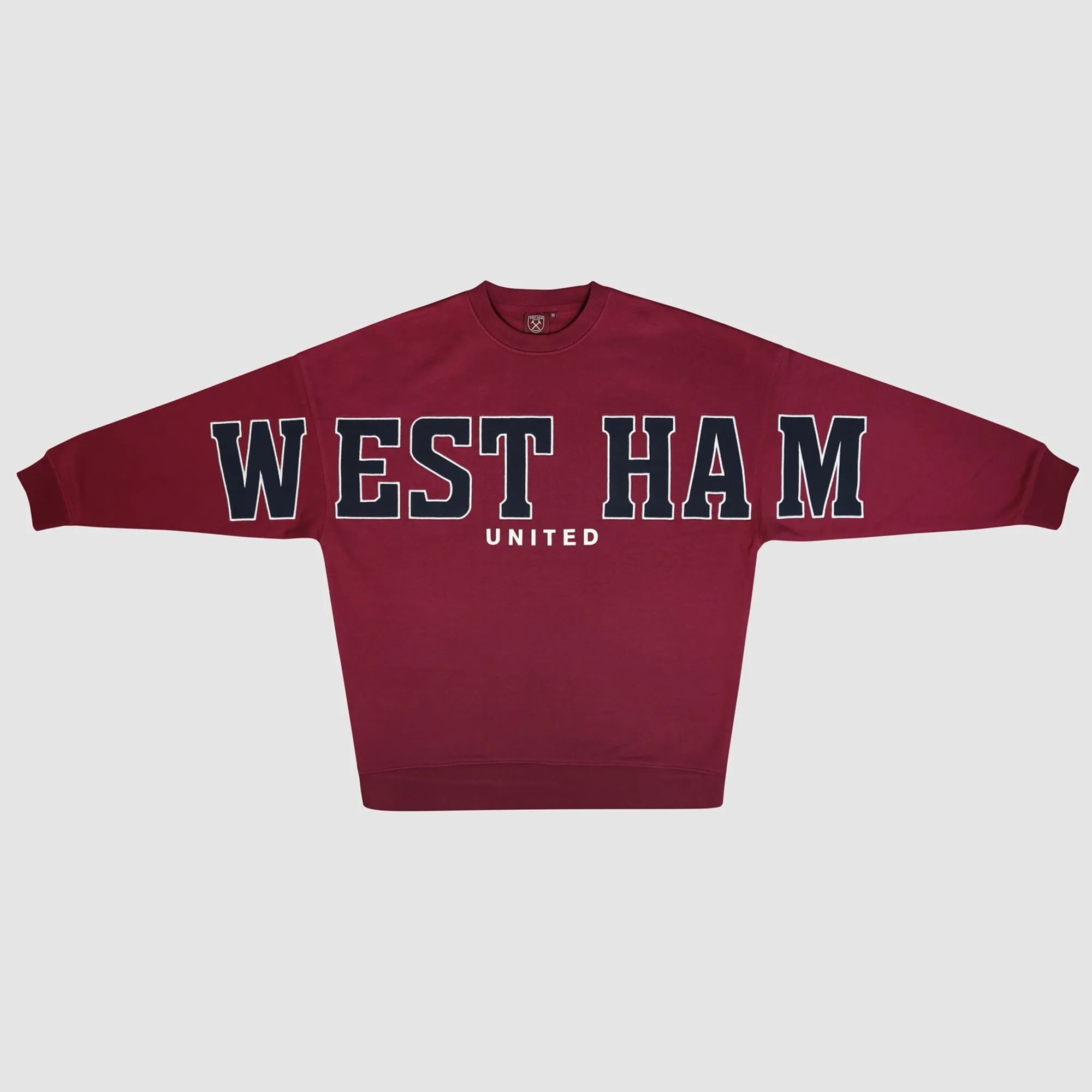 West Ham Womens Claret Oversized Sweatshirt