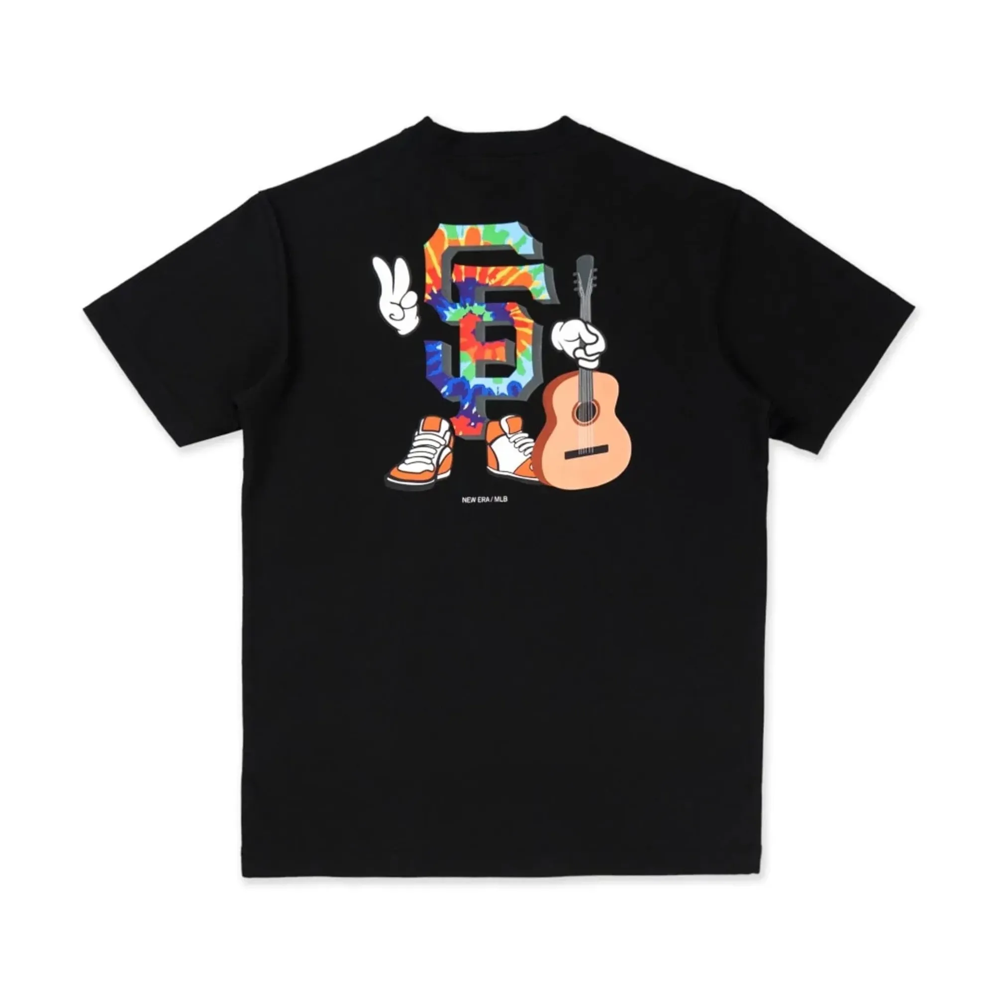 San Francisco Giants MLB Cartoon Black T-Shirt New Era Cap adult unisex