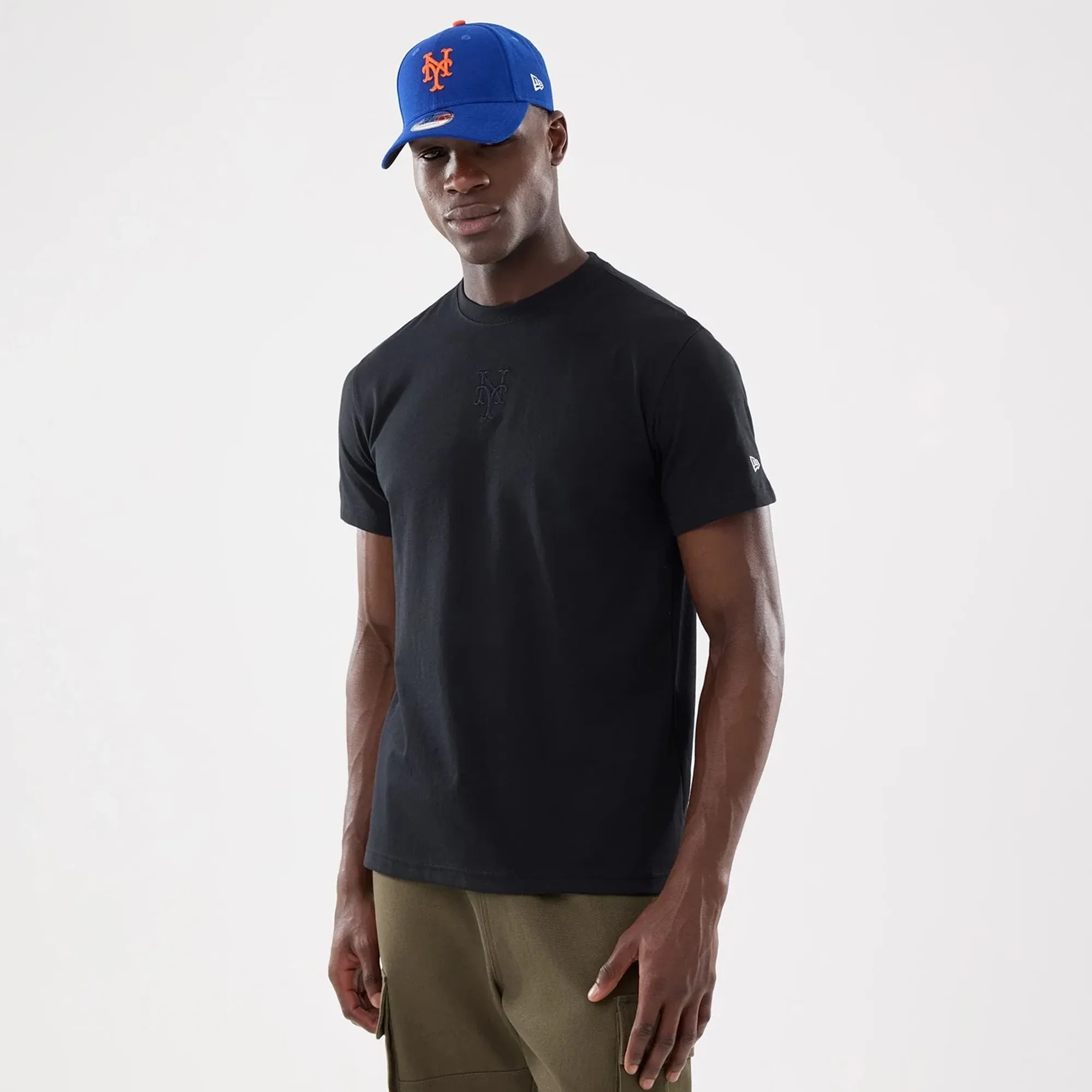 New York Mets MLB Cartoon Black T-Shirt New Era Cap adult unisex